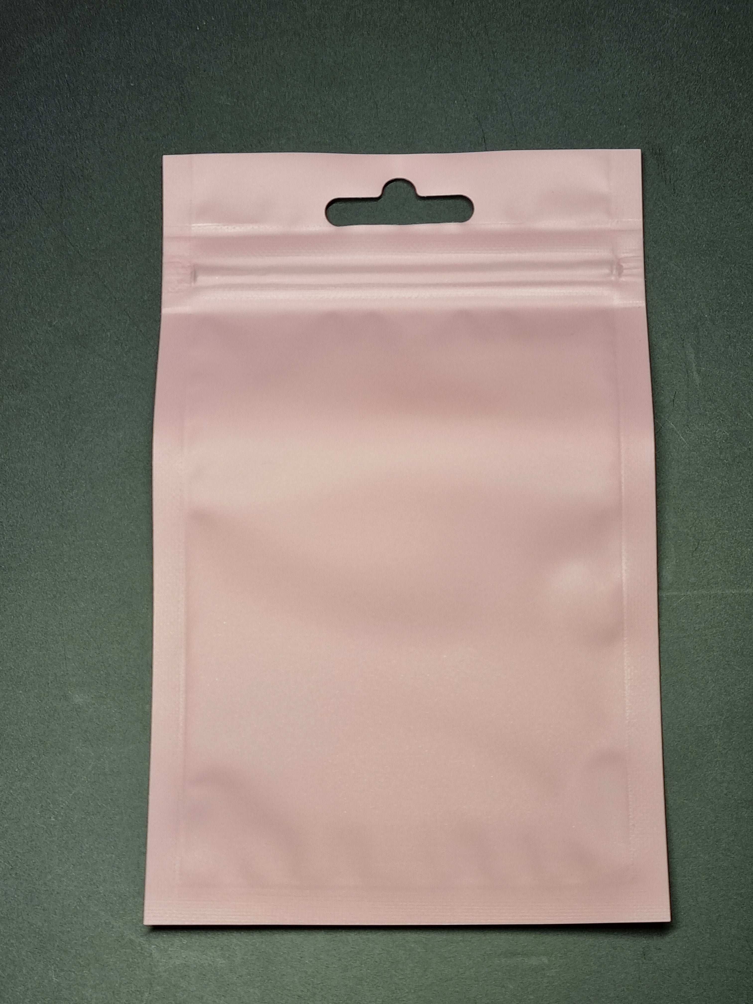 Mylar Ziplock Bag - Pink - 7.5x12cm