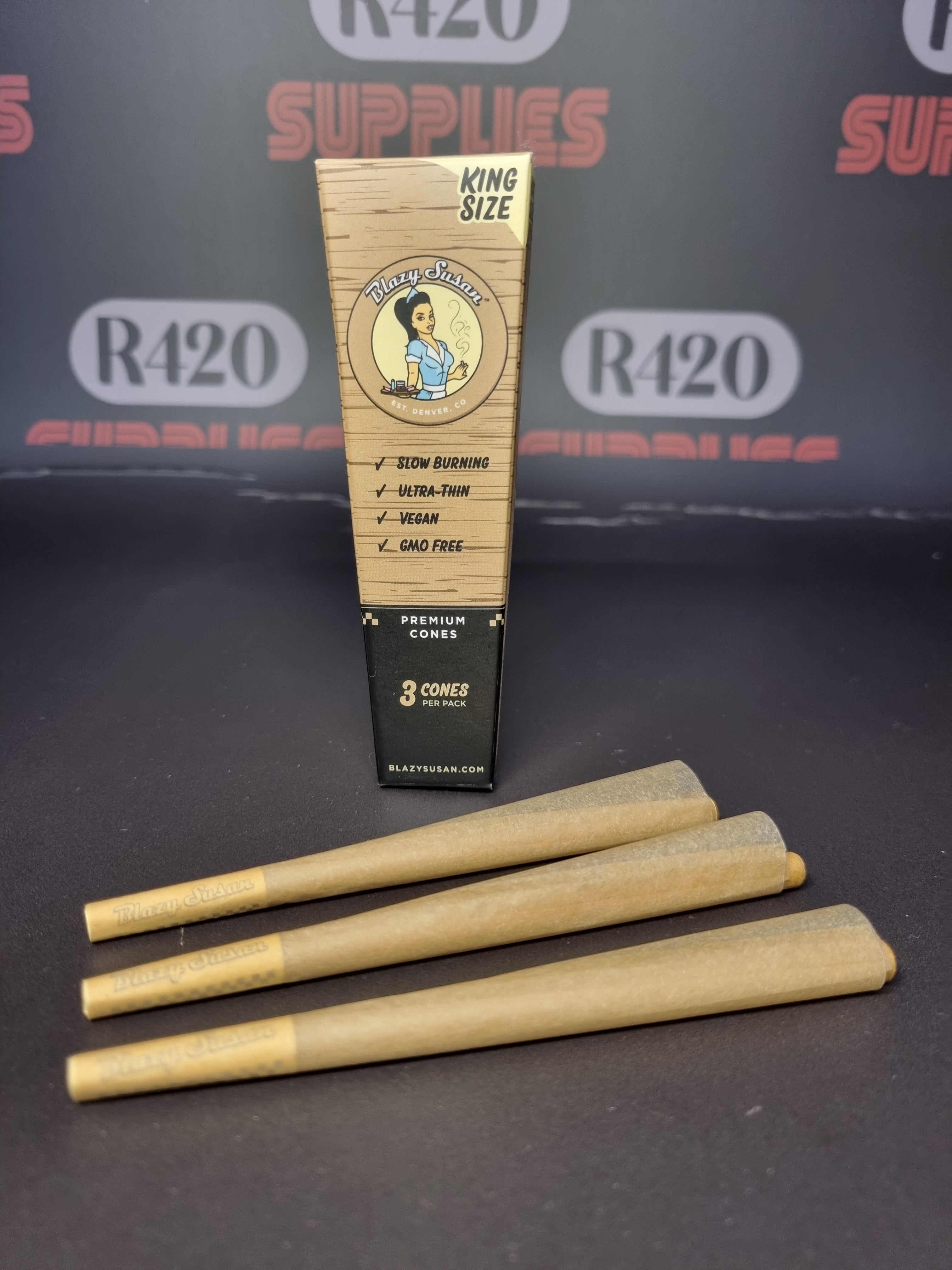 Blazy Susan Pre-Rolled Cones - Kingsize - 3 Pack