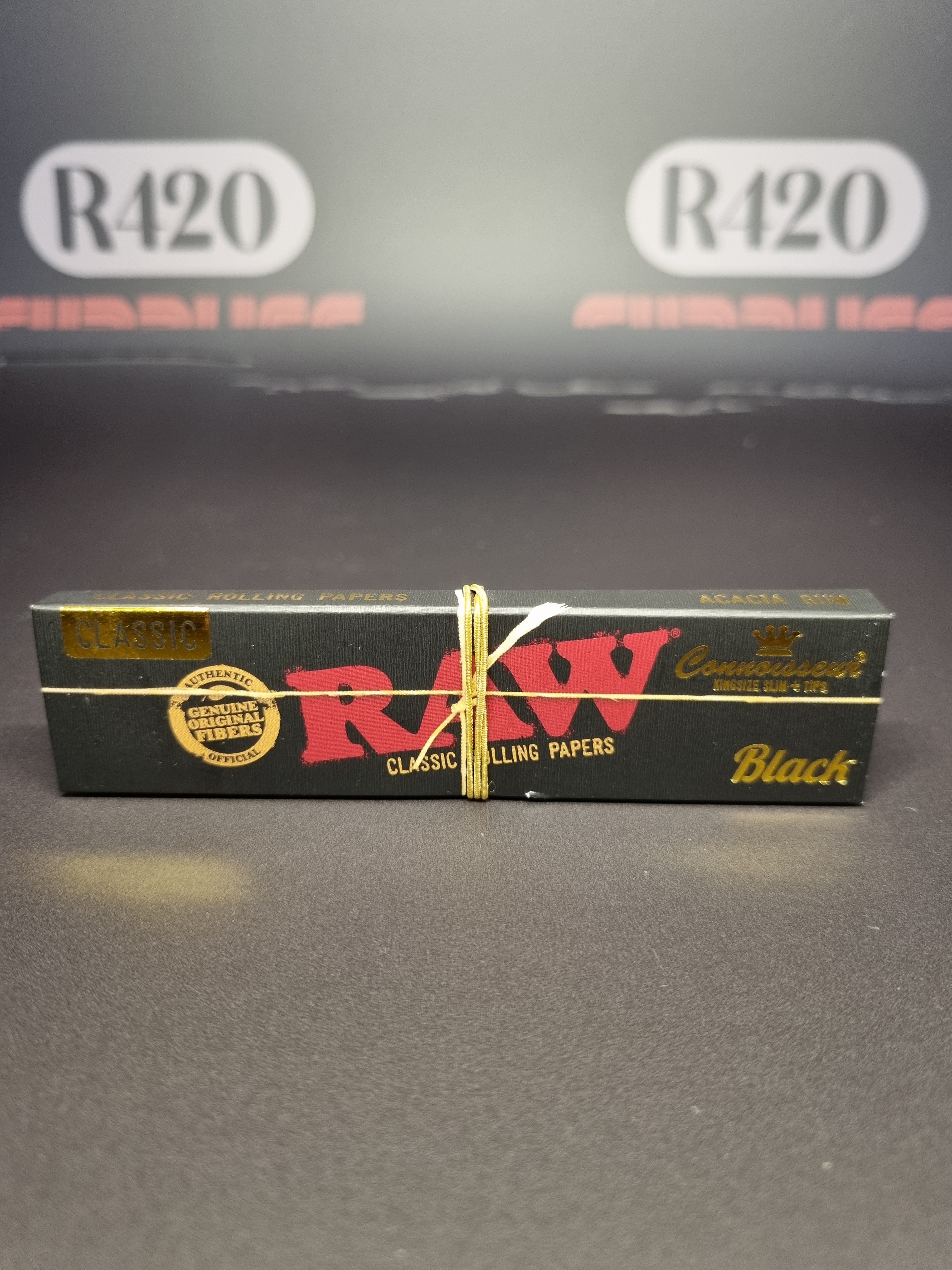 RAW Black Connoisseur - Kingsize Slim  (skins + tips)