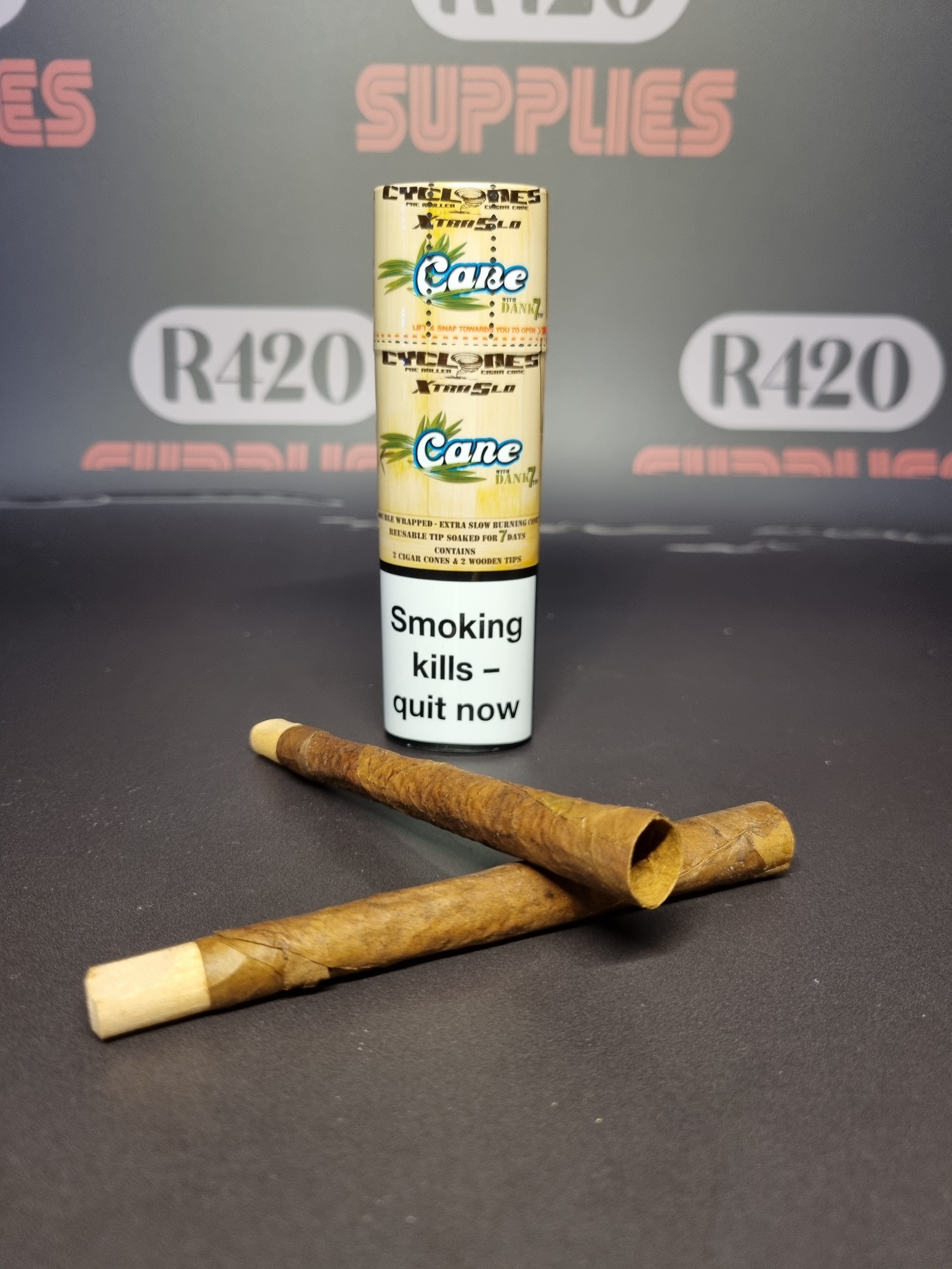 Cyclones Hemp Cones - Slow Burning - 2 Pack - Cane