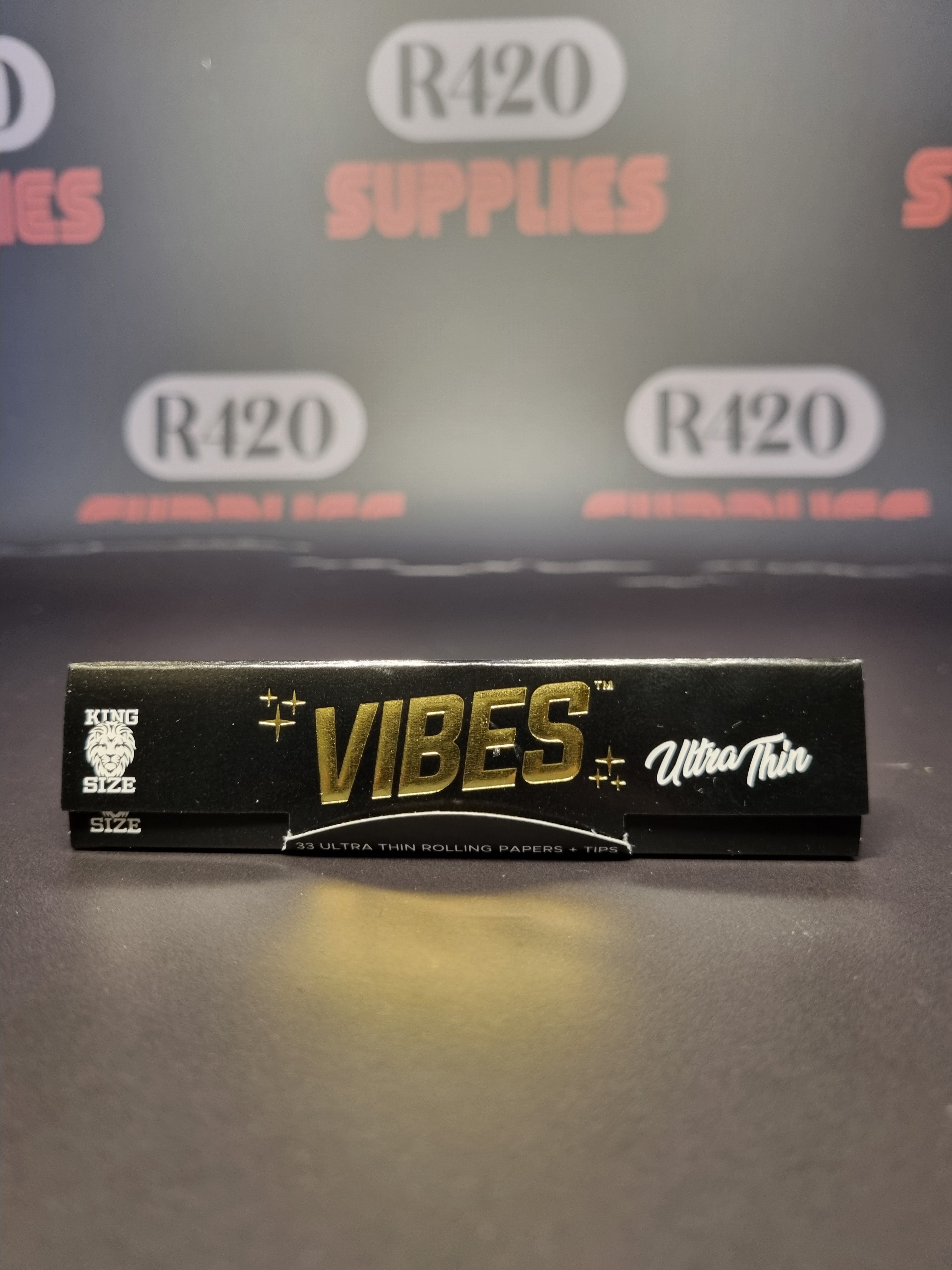 Vibes Rolling Papers - Kingsize Slim & Tips - Ultra Thin