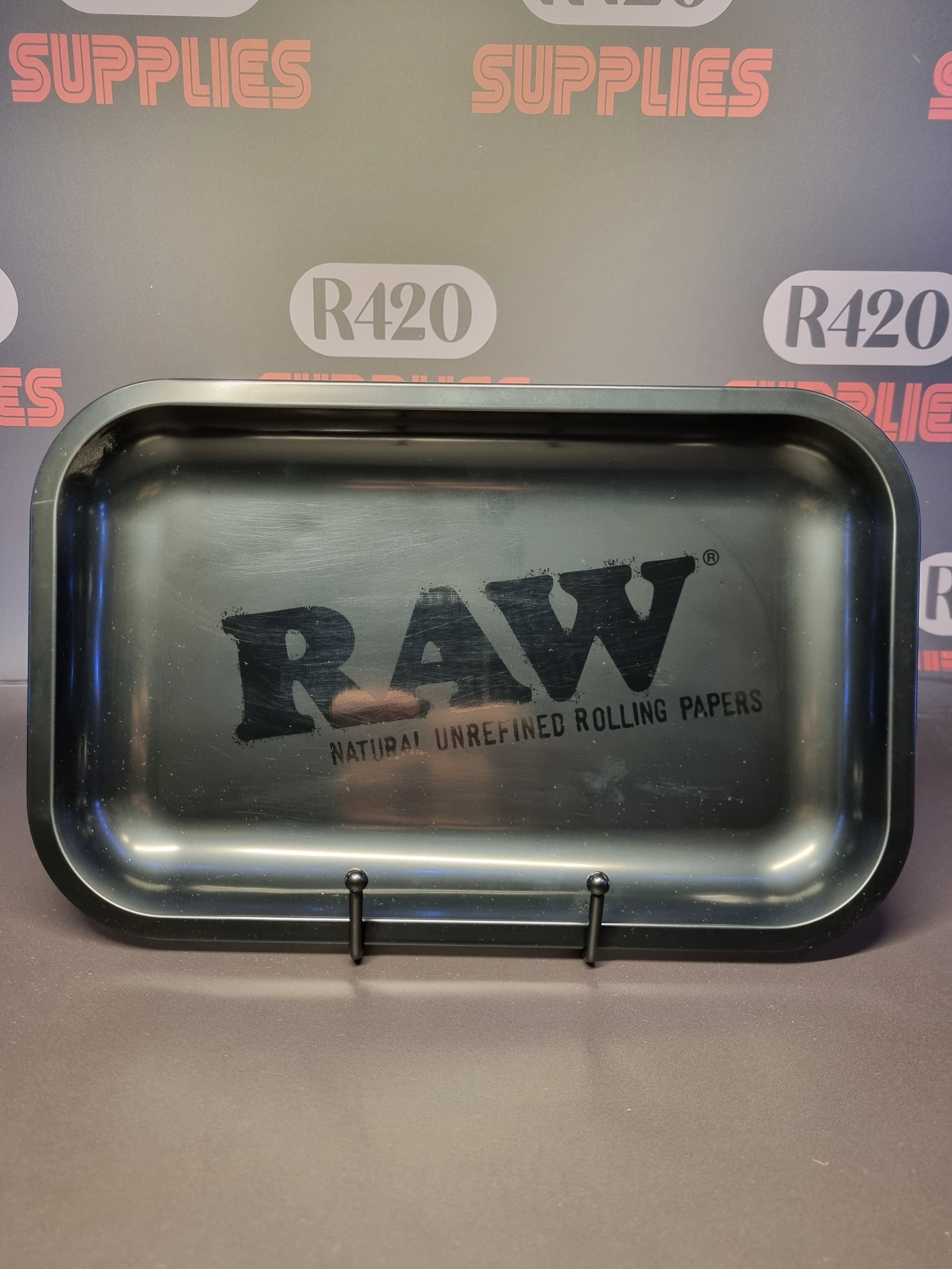 RAW Black Gold "Murder'd" Rolling Tray - Smalll