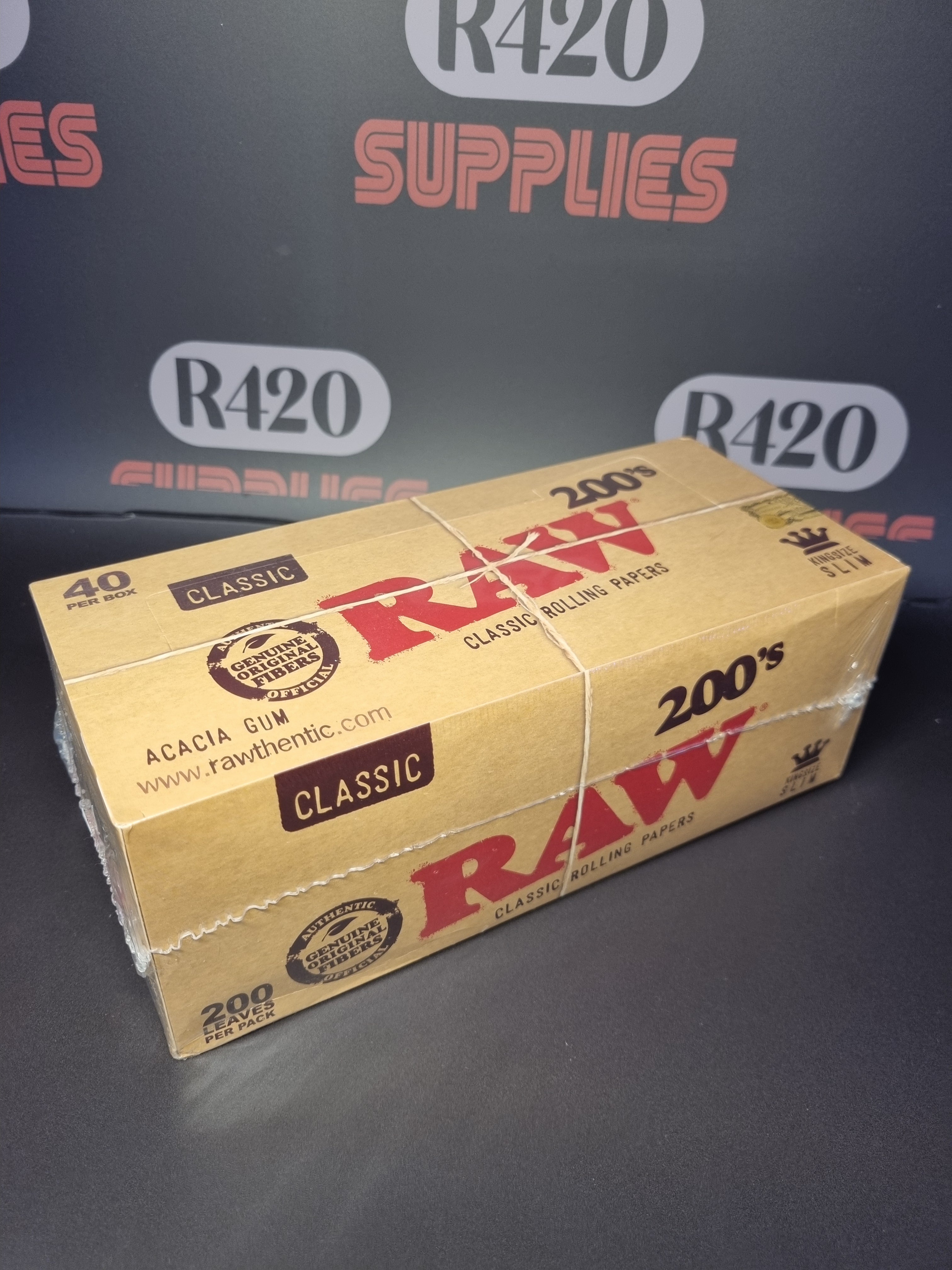 RAW Classic 200's Kingsize Slim