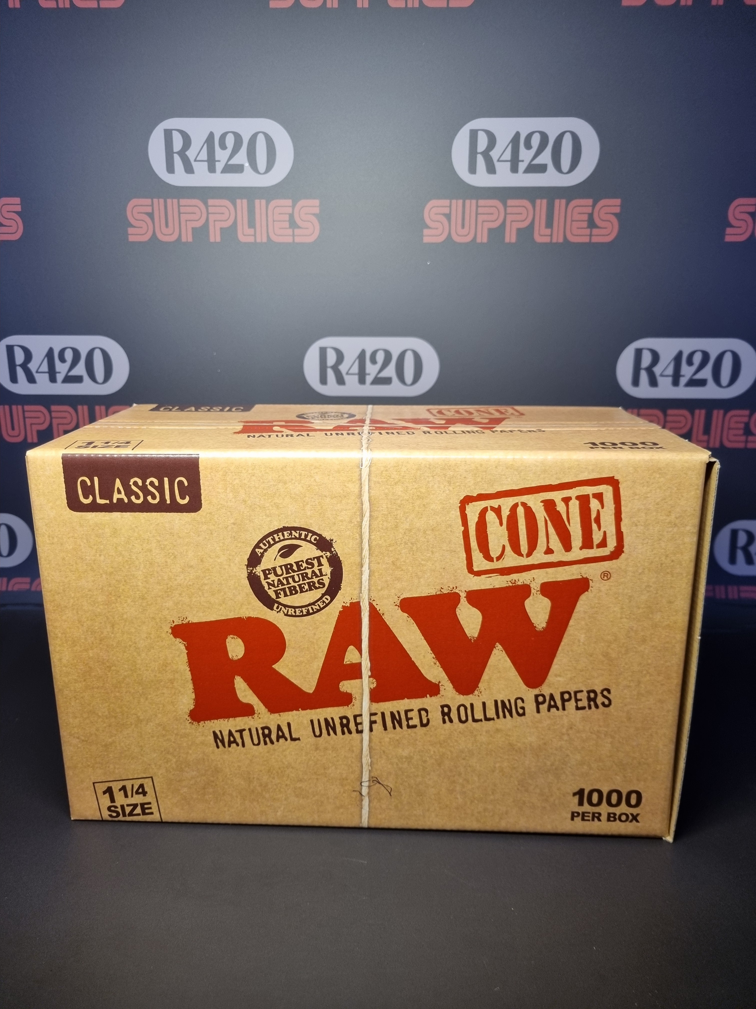 RAW Classic 1 1/4 Cones - 1,000 Box