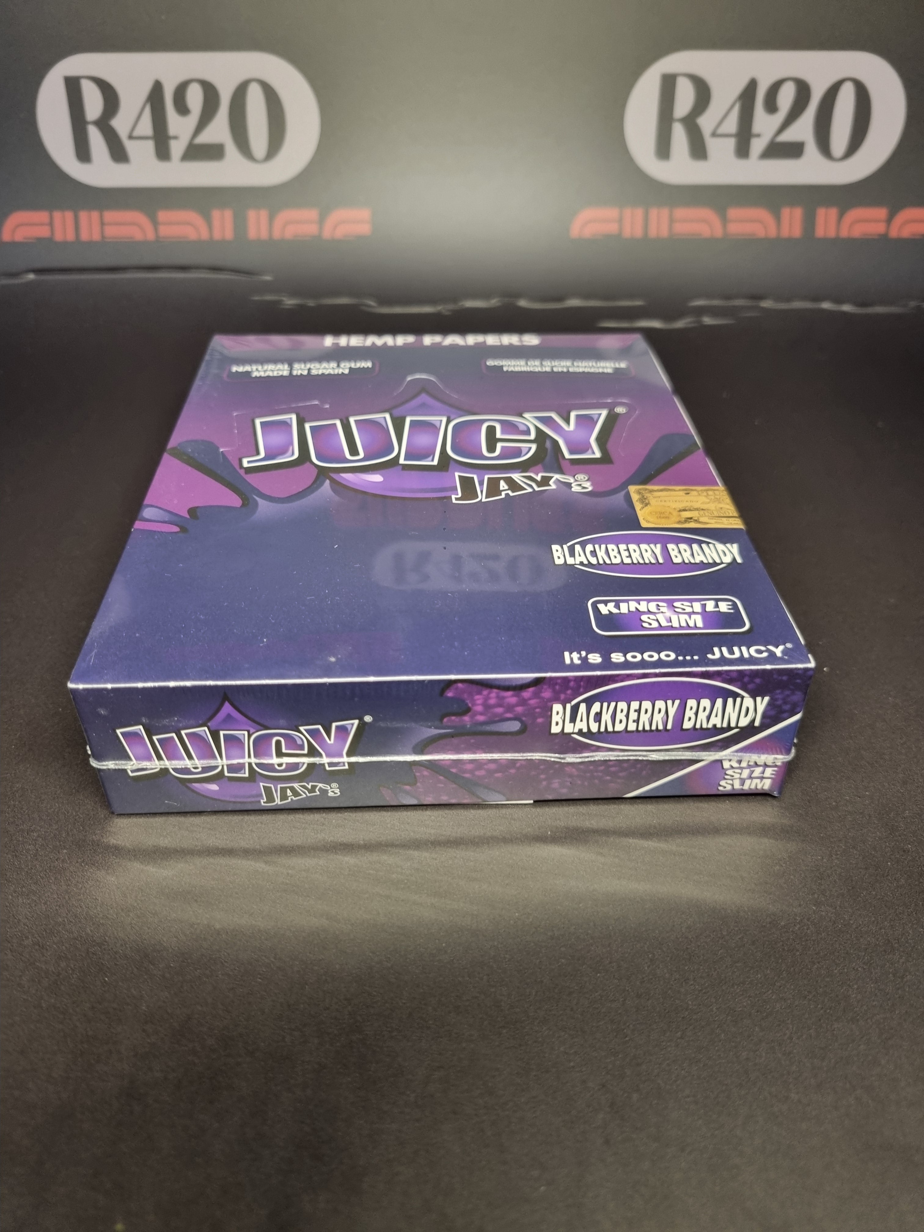 Juicy Jay's Kingsize Slim Flavoured Skins - Blackberry Brandy