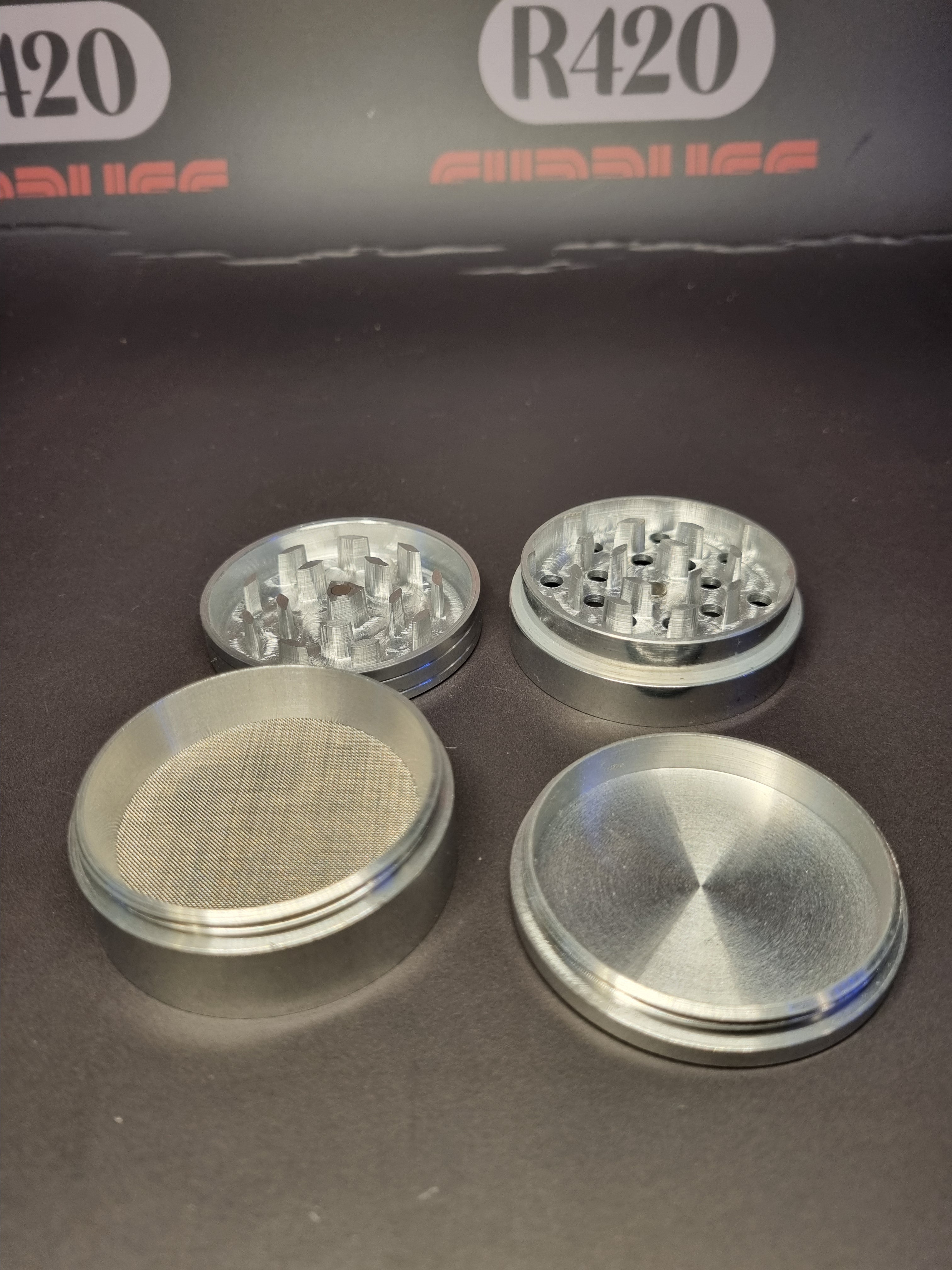 Aluminium 4 Piece Grinder - 55mm