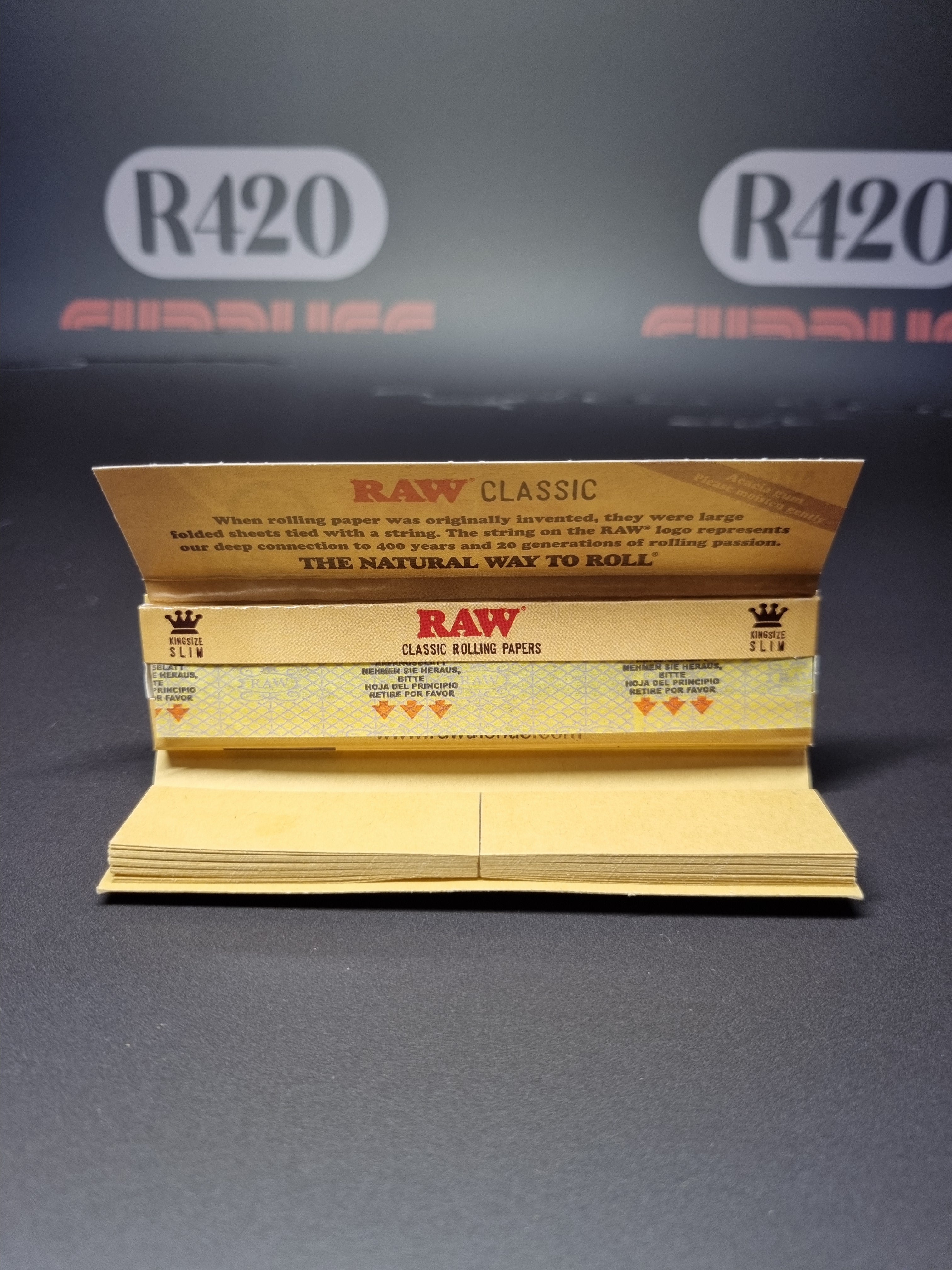 RAW Classic Connoisseur King Size Slim & Tips