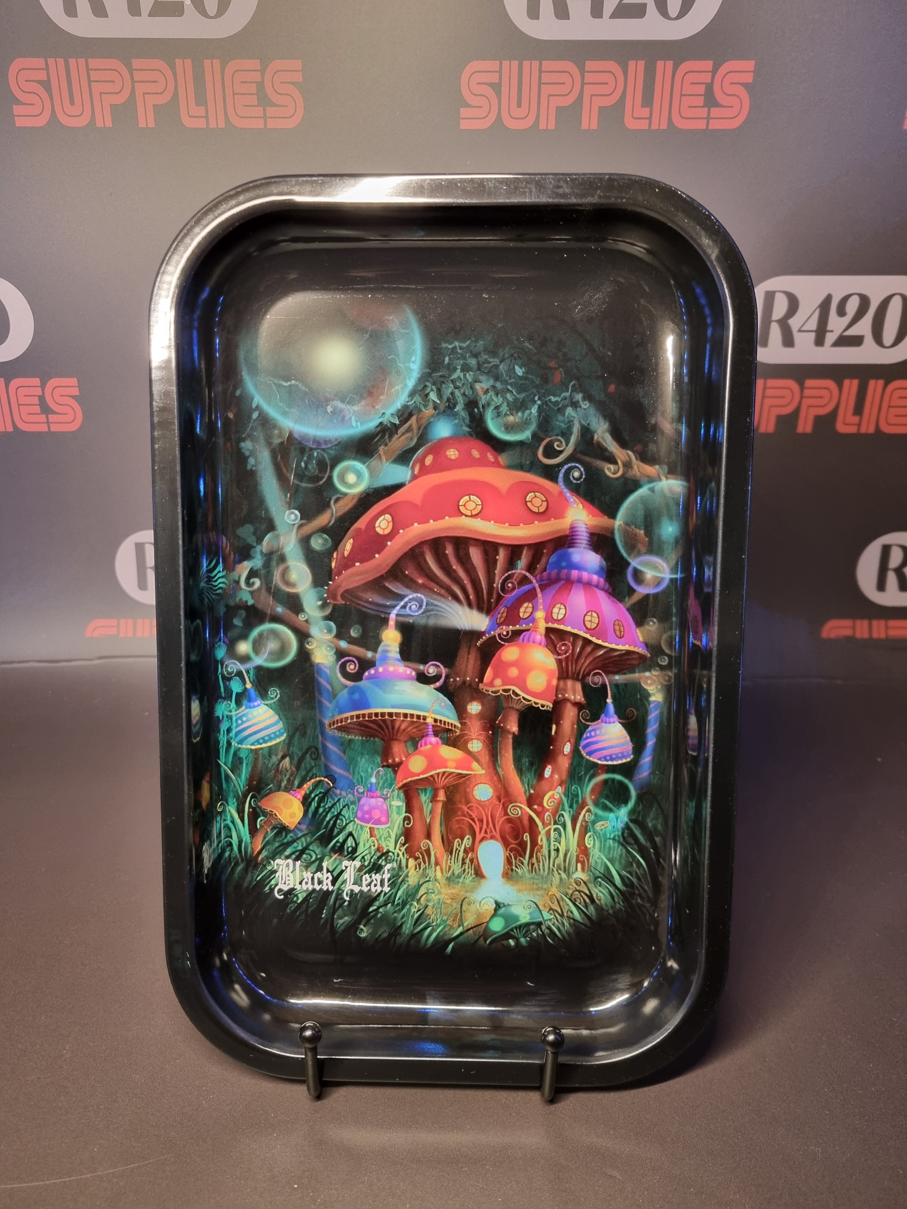 Psychedelic Mushrooms- Small Metal Rolling Tray