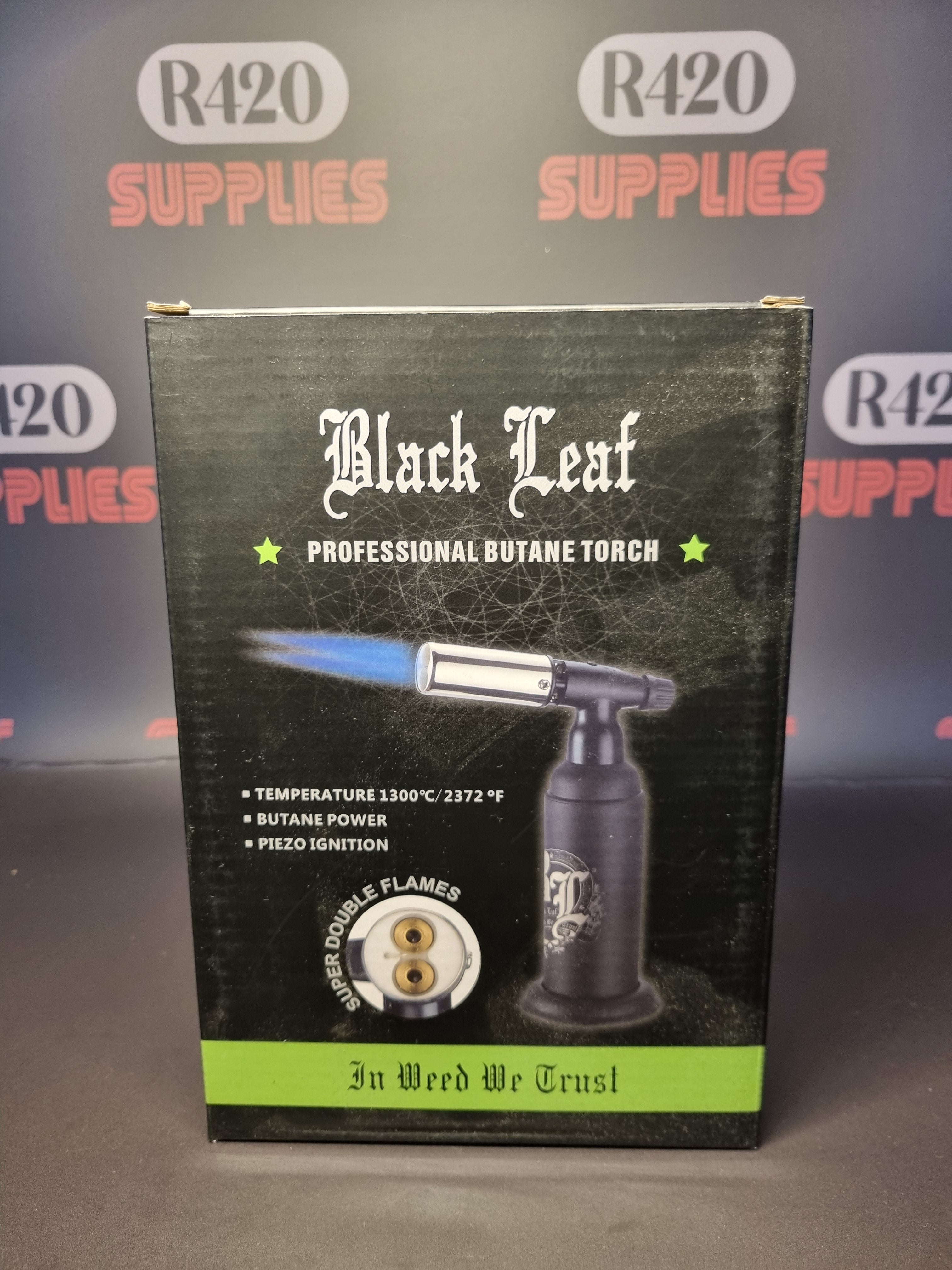 Butane Torch - Twin Flame - Black