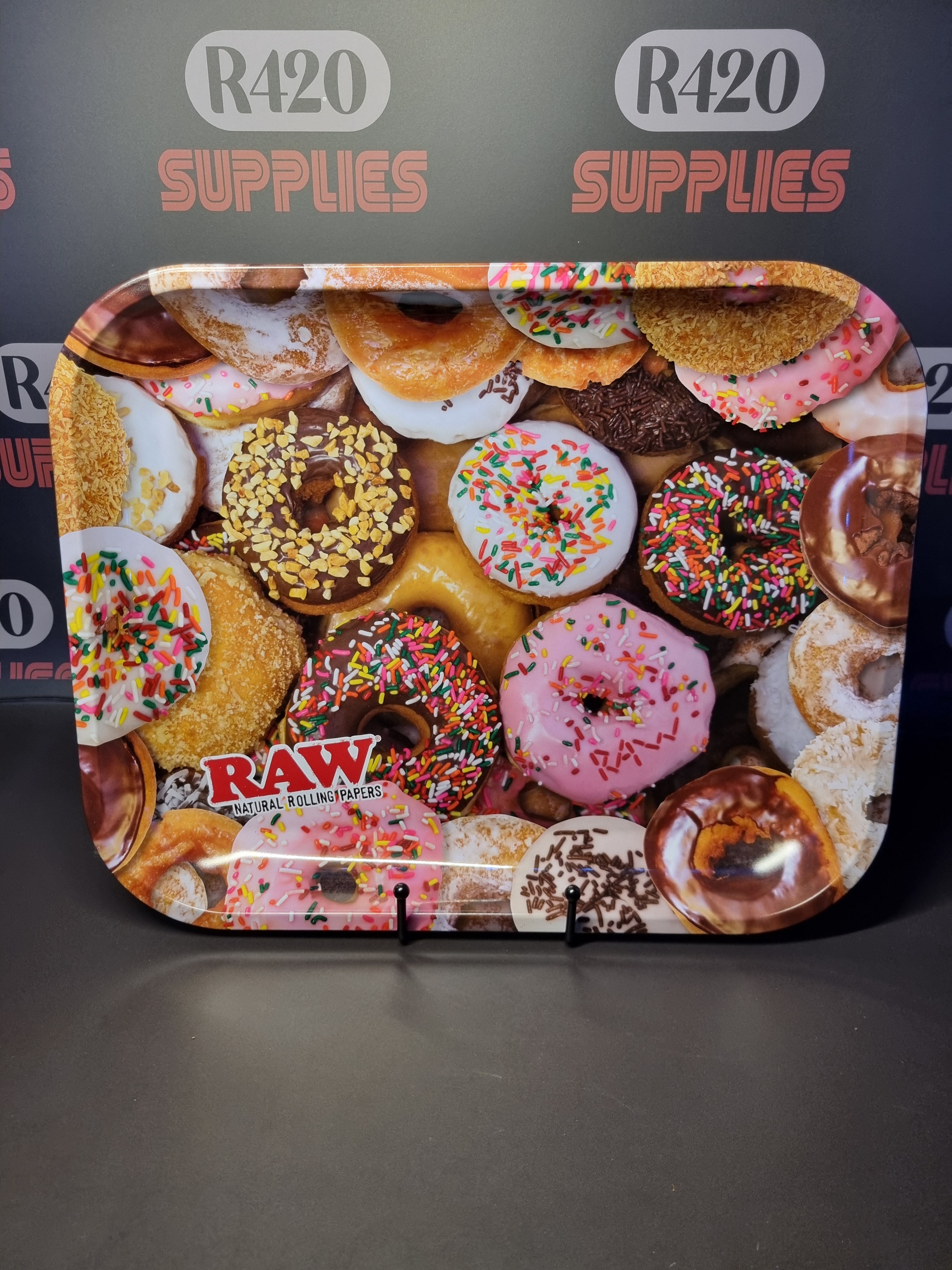 RAW Metal Rolling Tray - Donuts - Large