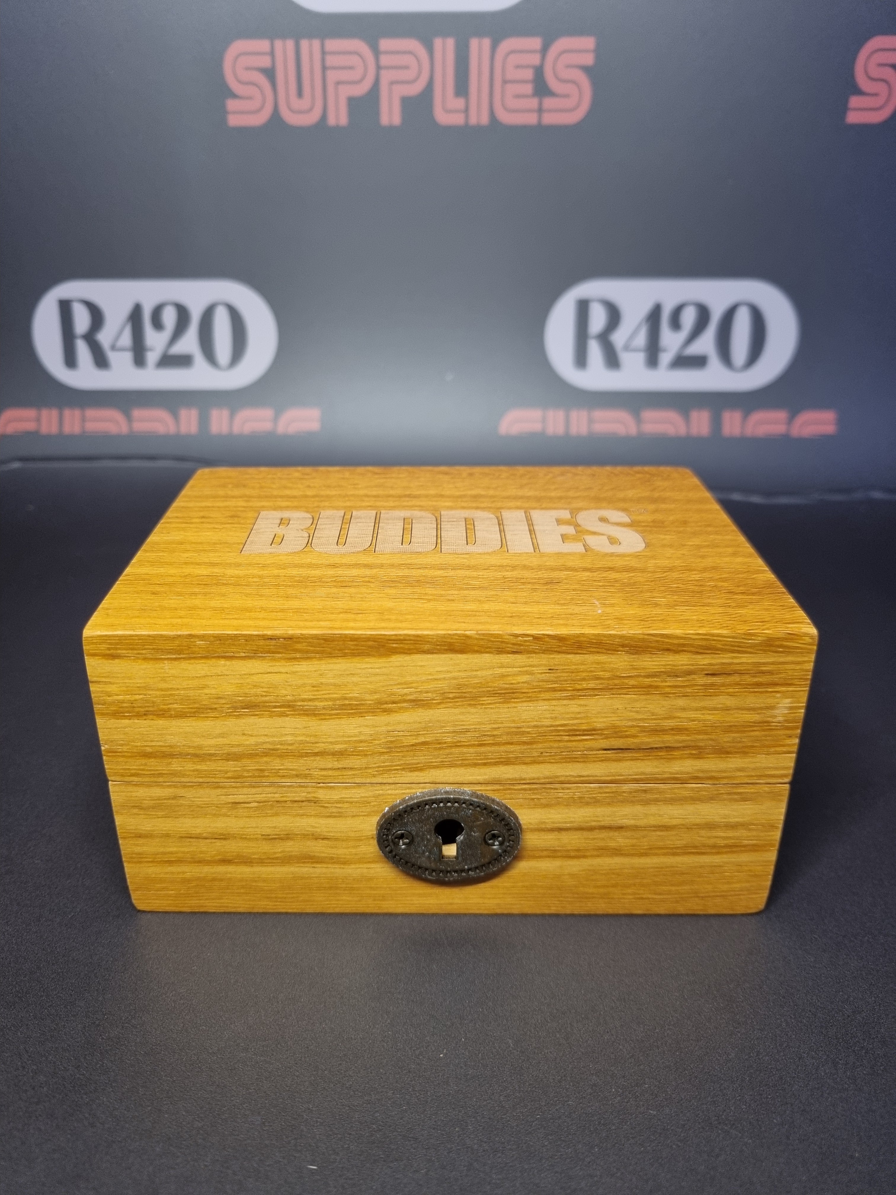 Buddies Wooden Rolling Box - Lockable - Small