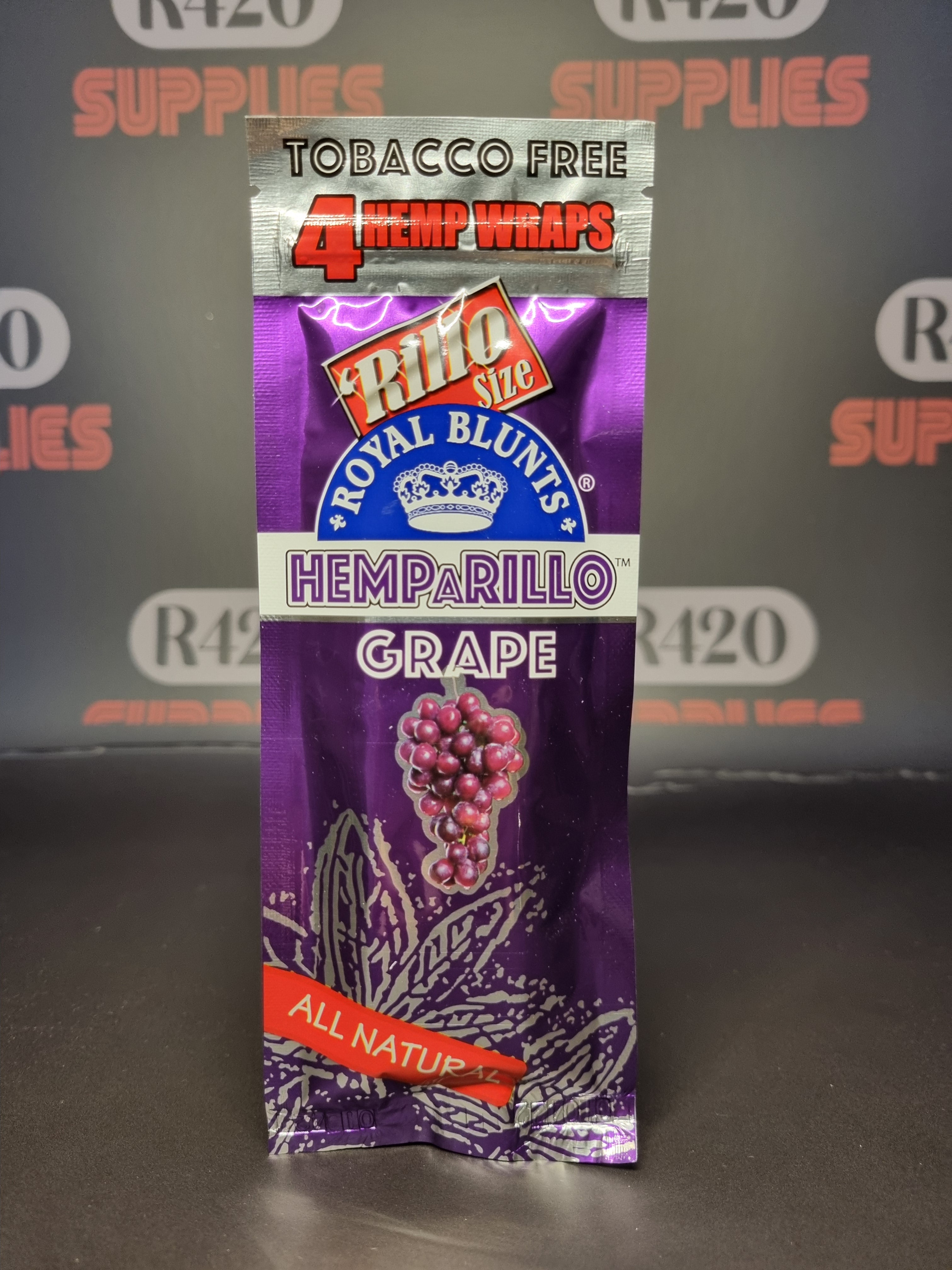 Hemparillo 4 Pack Hemp Blunts - Grape