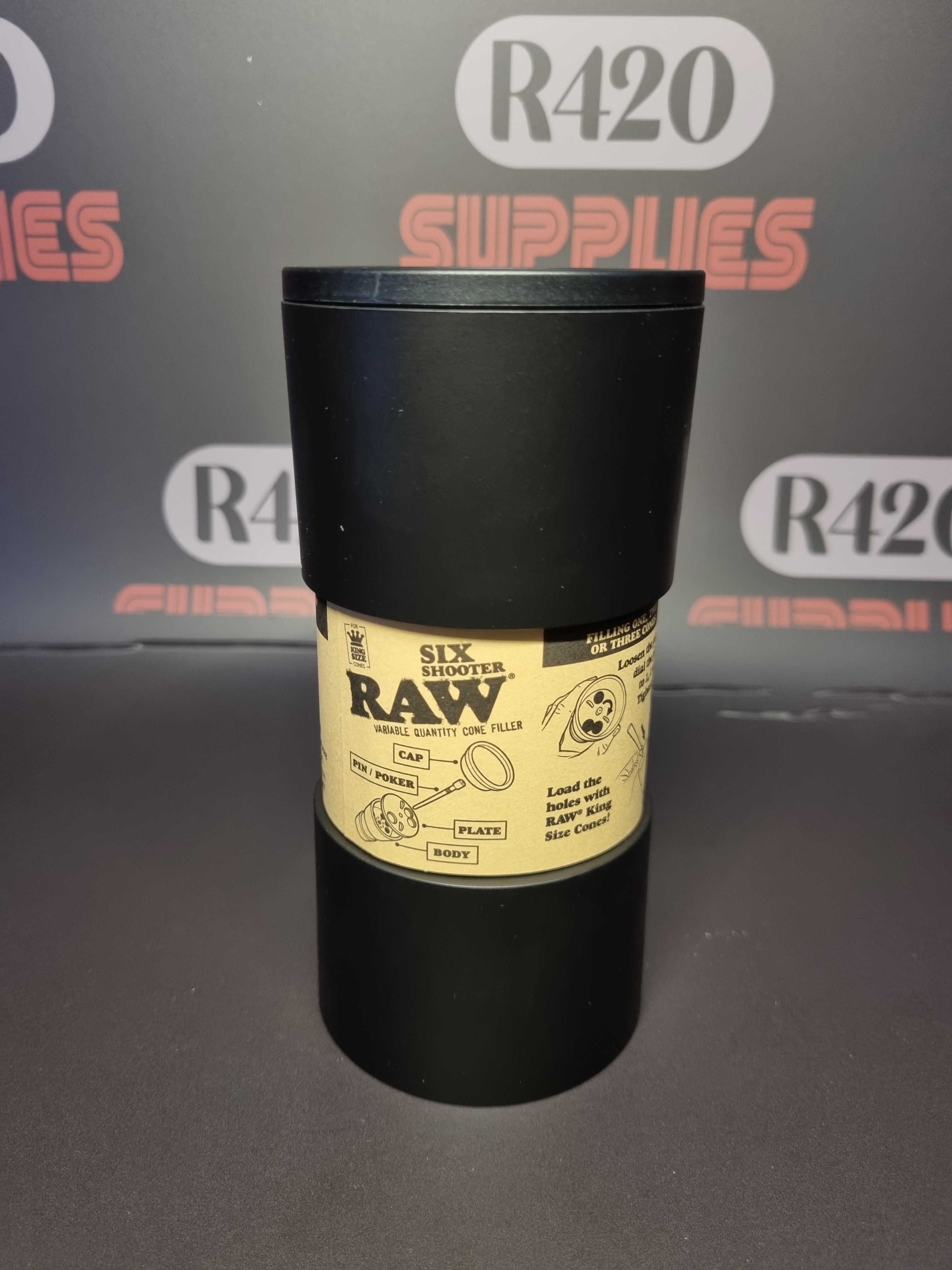 RAW Six Shooter - For Kingsize Cones