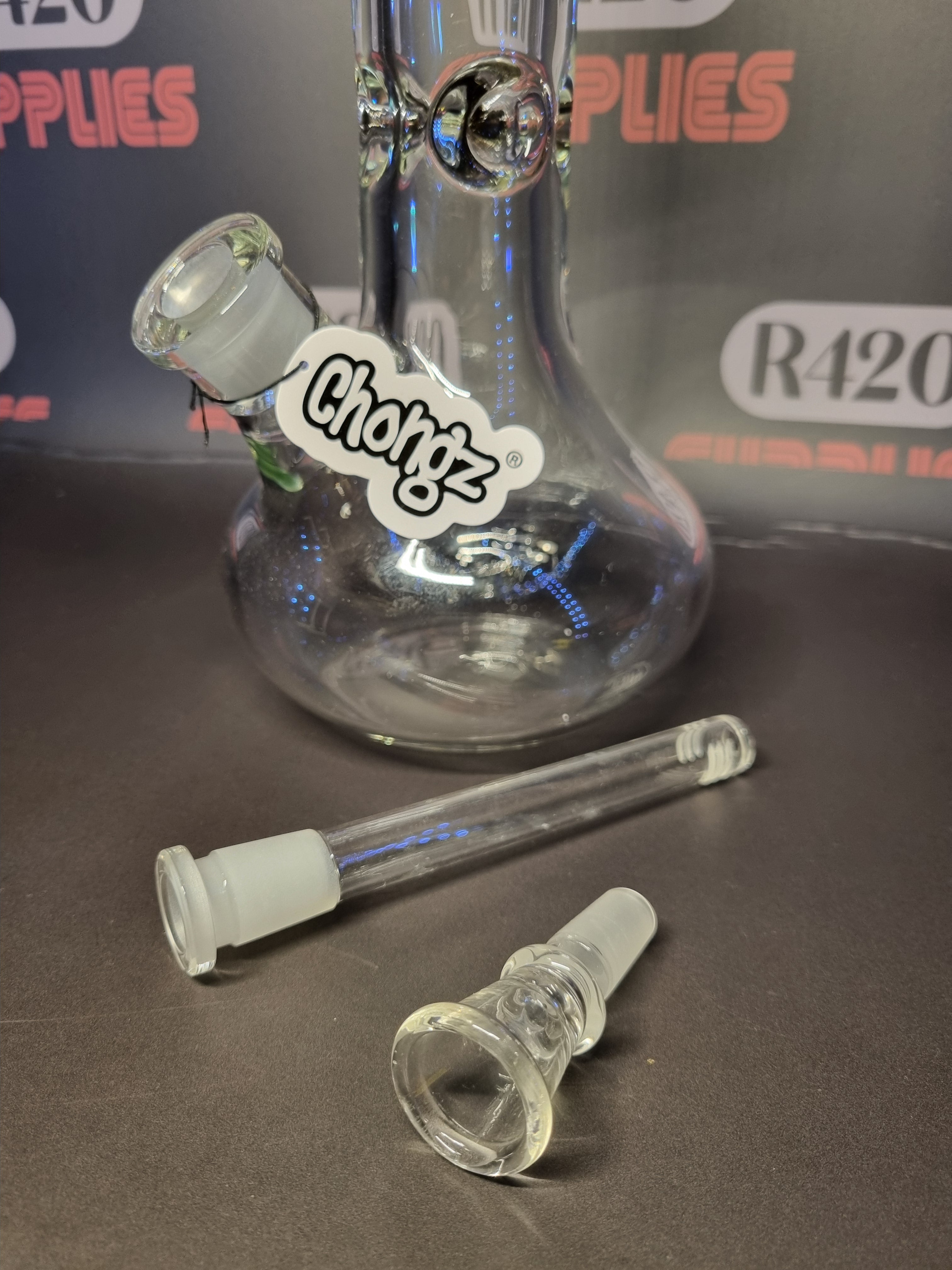 Chongz Beaker Style Bong - Black - H: 41cm