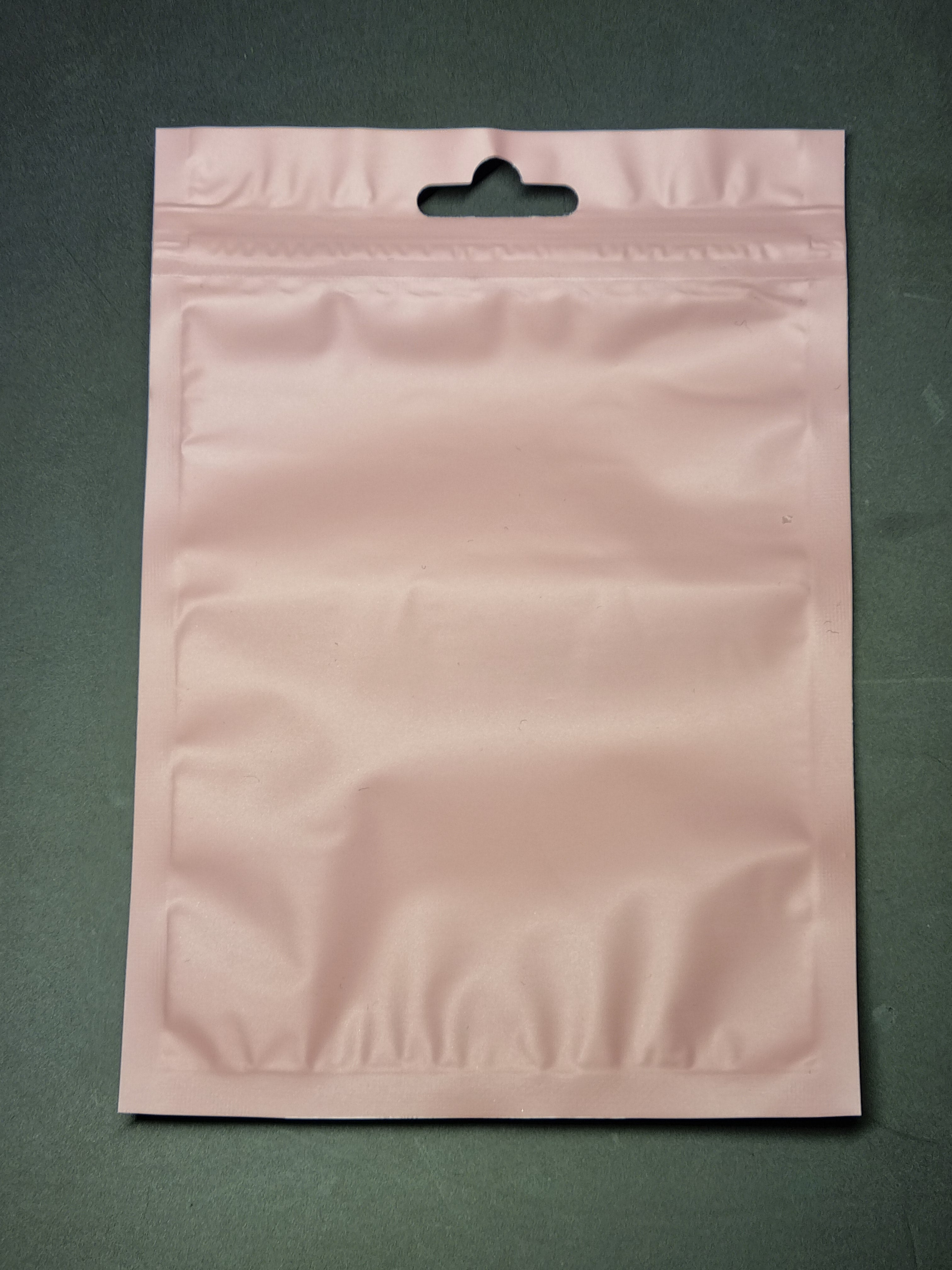 Mylar Ziplock Bag - Pink - 10.5x15cm (50)