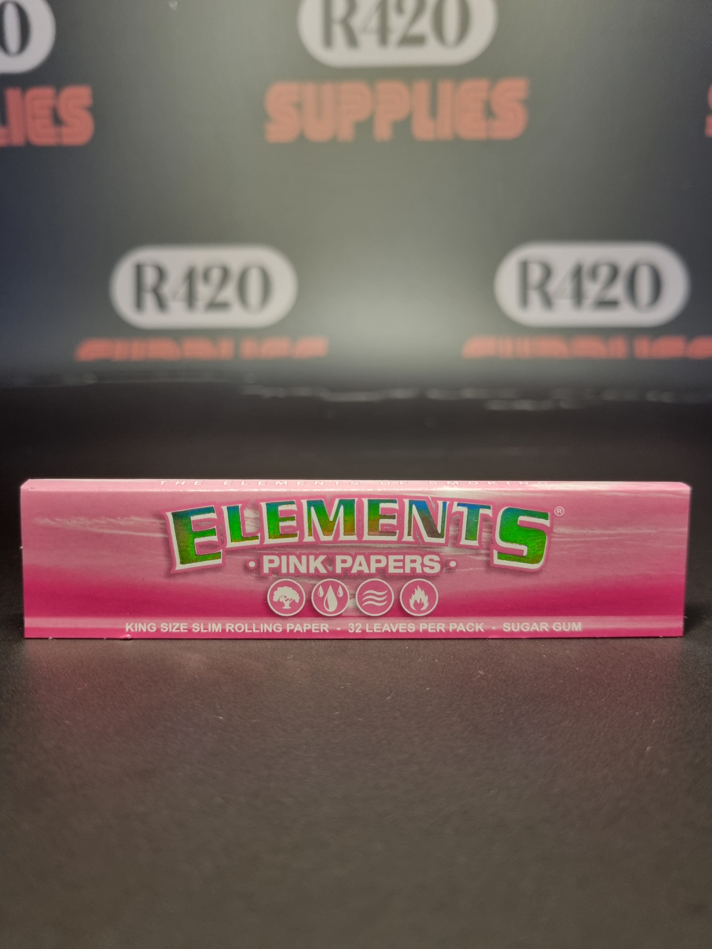 Elements Pink Kingsize Slim  - Ultra Thin Papers