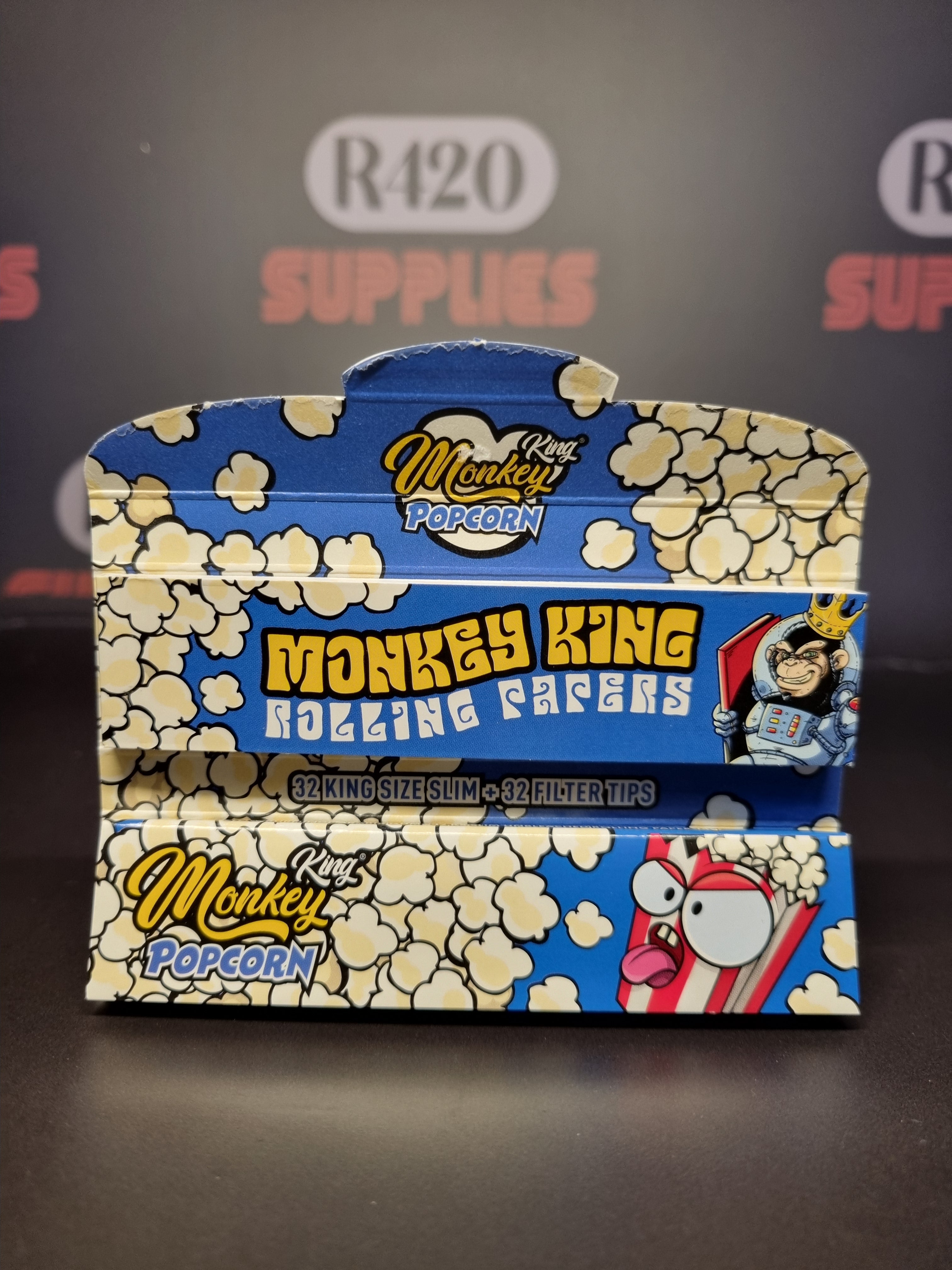 Monkey King - Kingsize Slim & Tips - Smell Pack - Popcorn