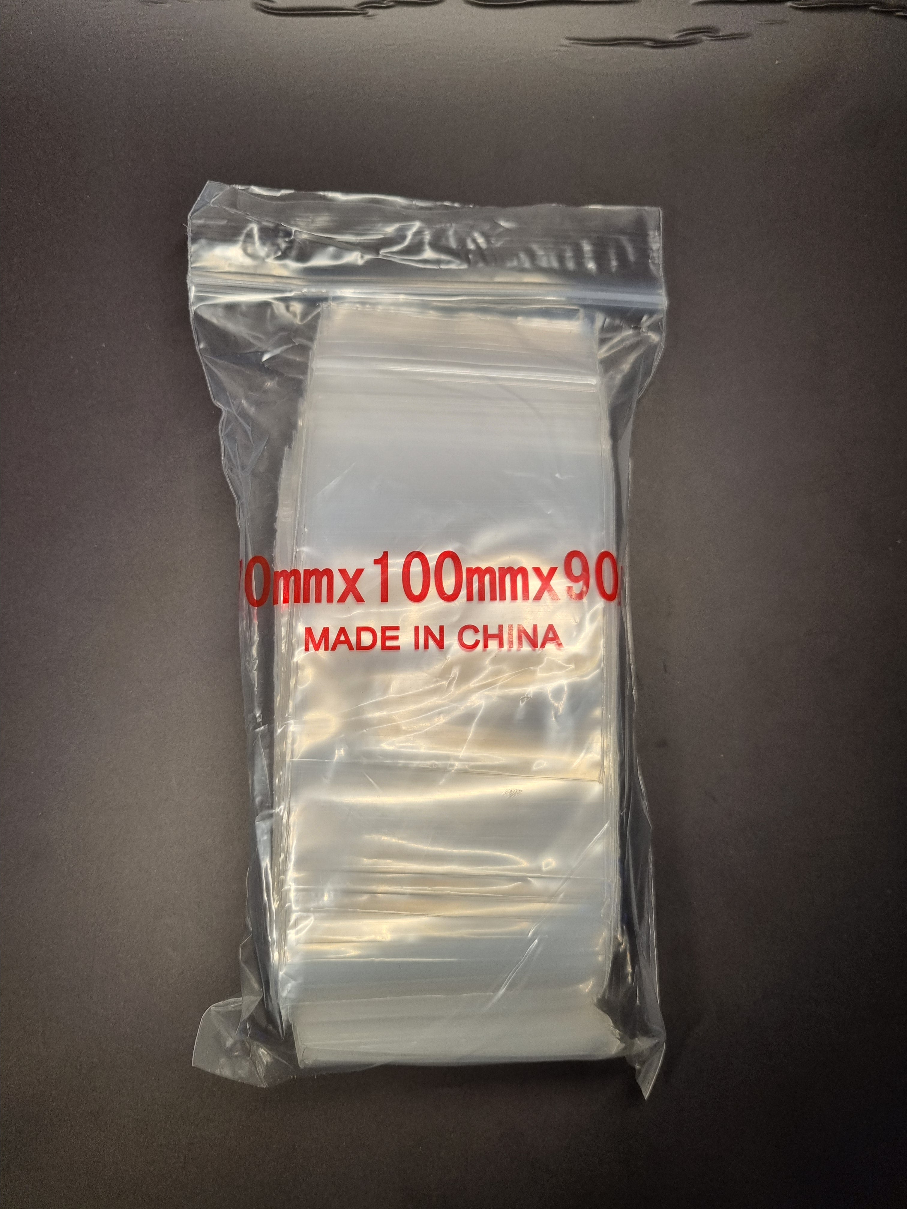 Ziplock Bag - Clear - 70x100mm - 90ù Strong (100)