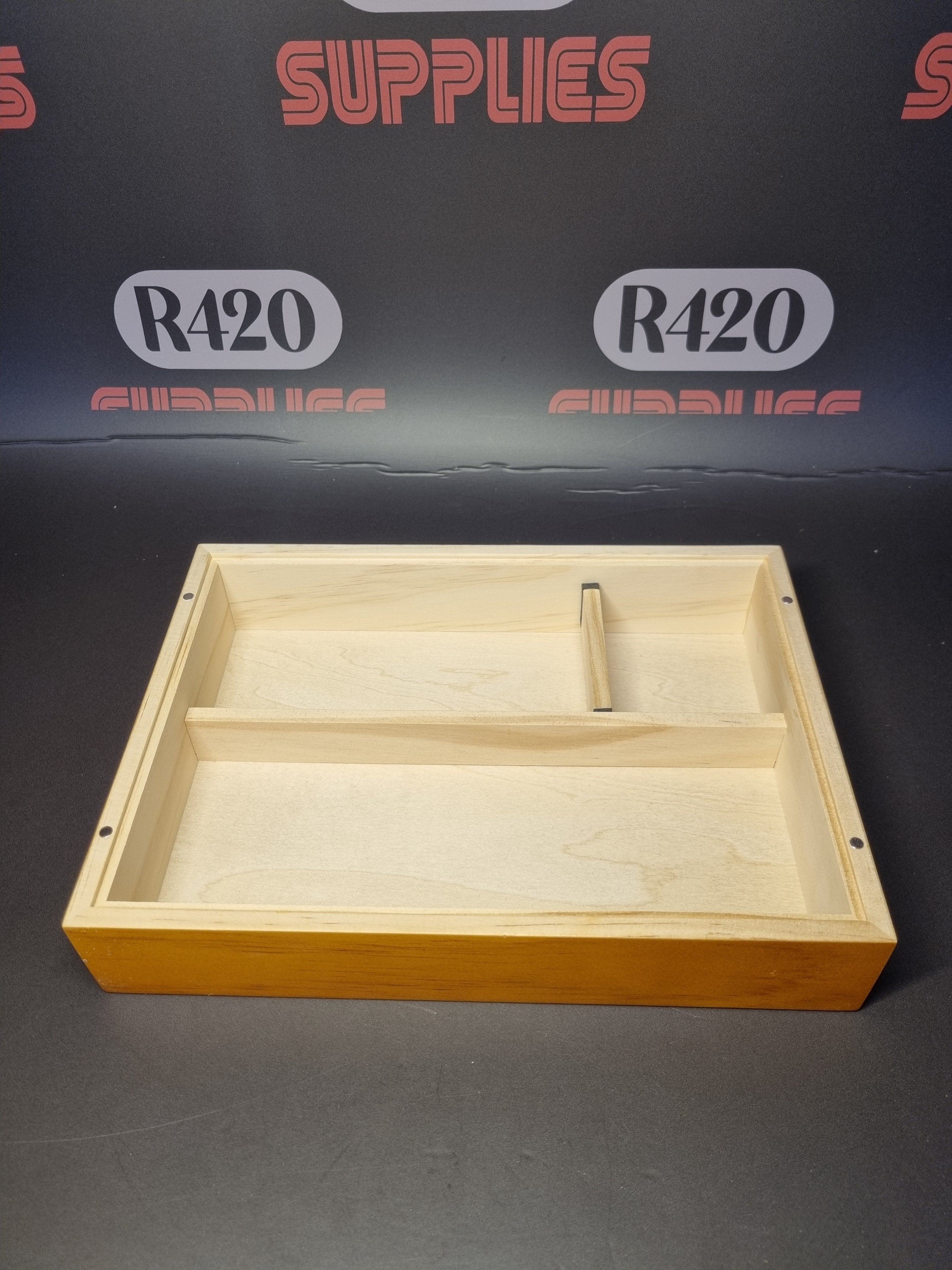 RAW x RYOT Natural Wood Rolling Box