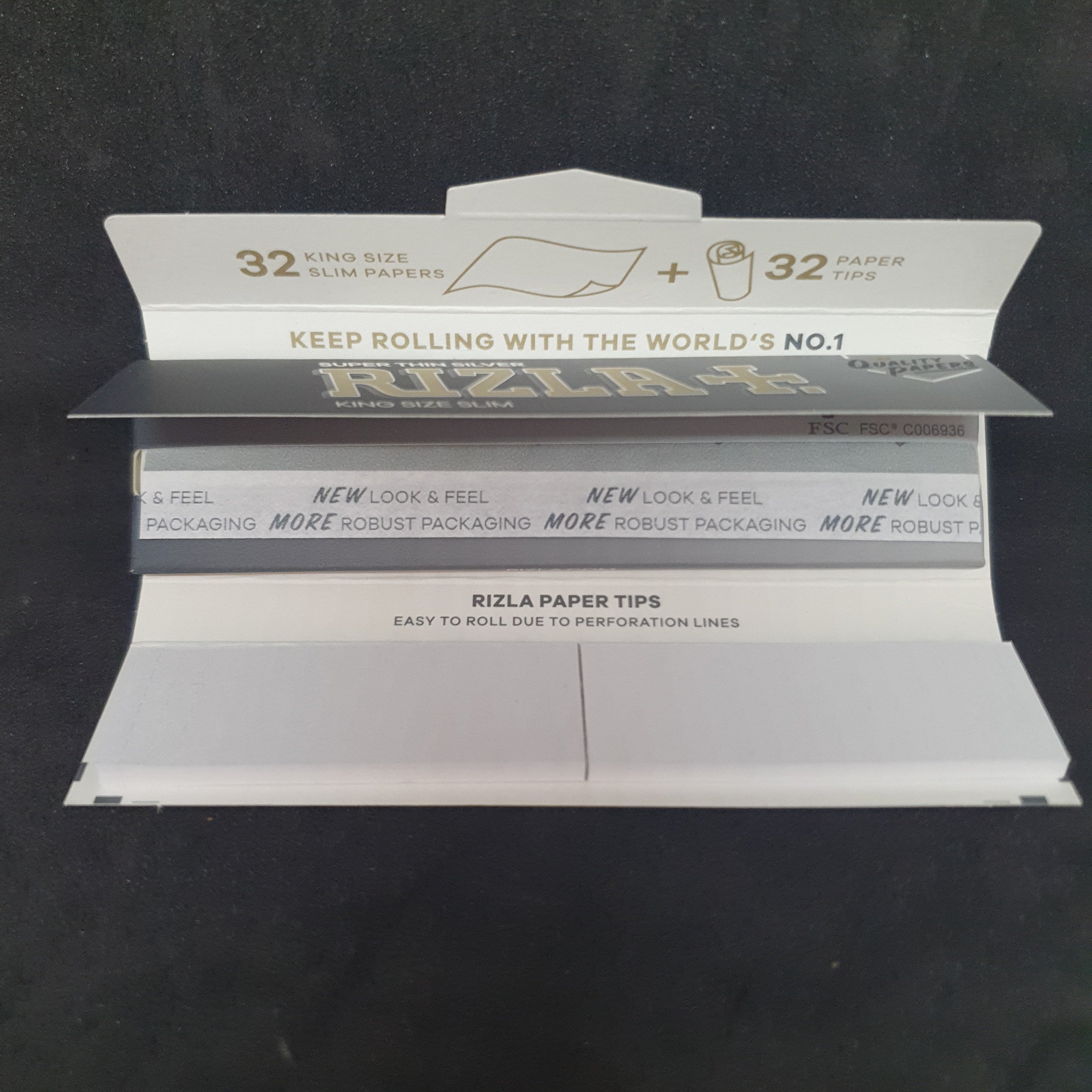 Rizla Silver Kingsize Slim + Tips Combi Pack