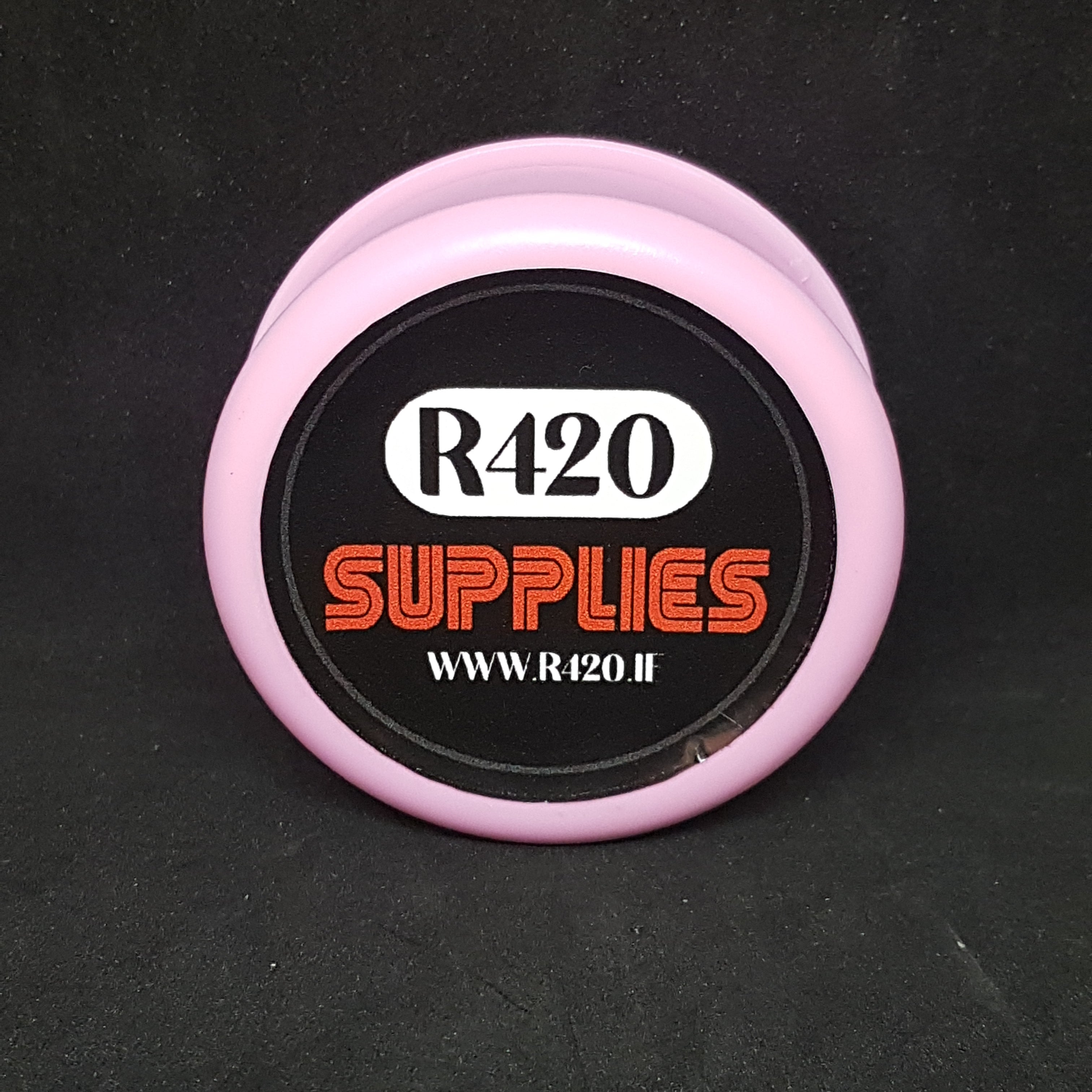 R420 Pink Plastic 2 Piece Grinder - 60mm