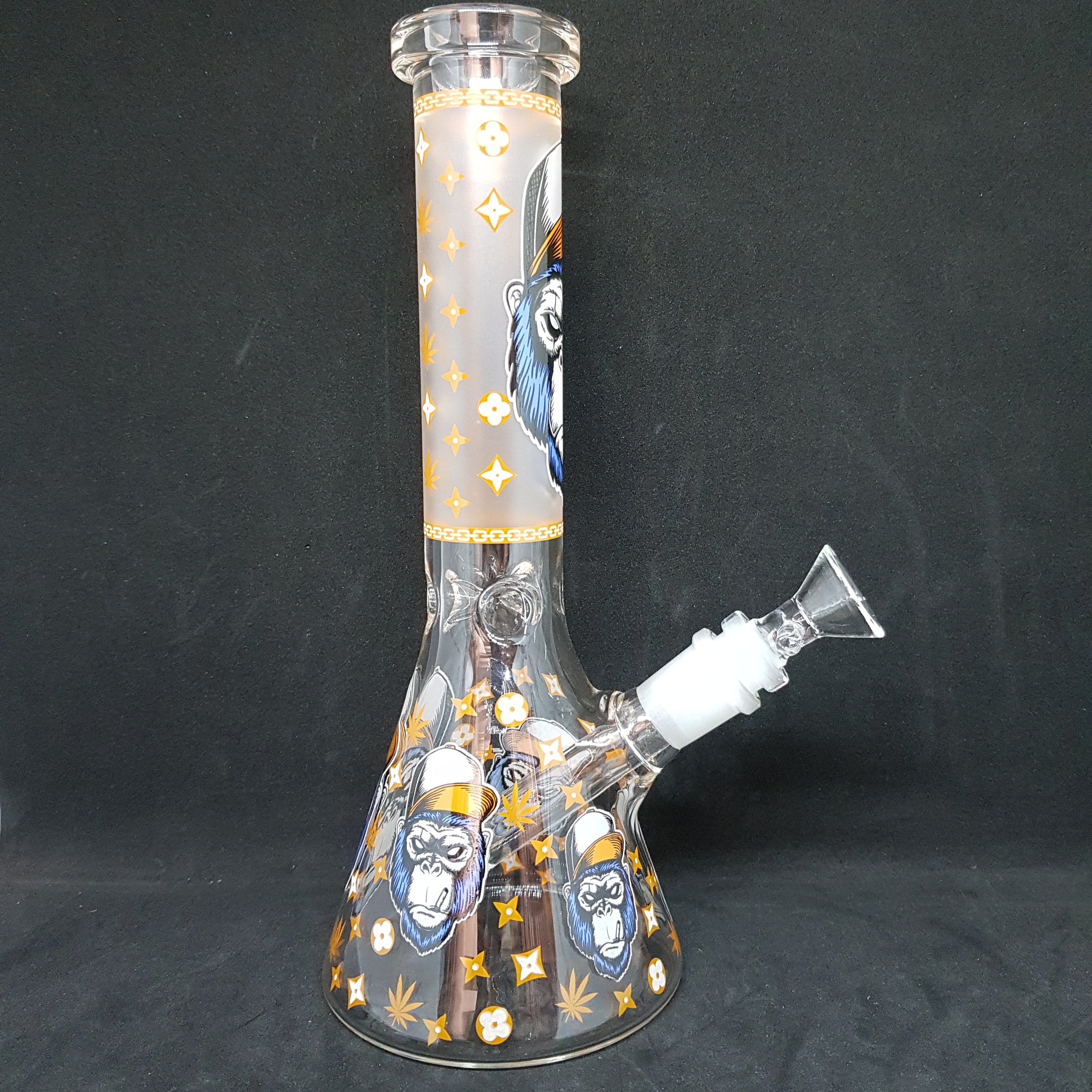 Smokin Gorilla -  Beaker Style Glass Bong 25cmh