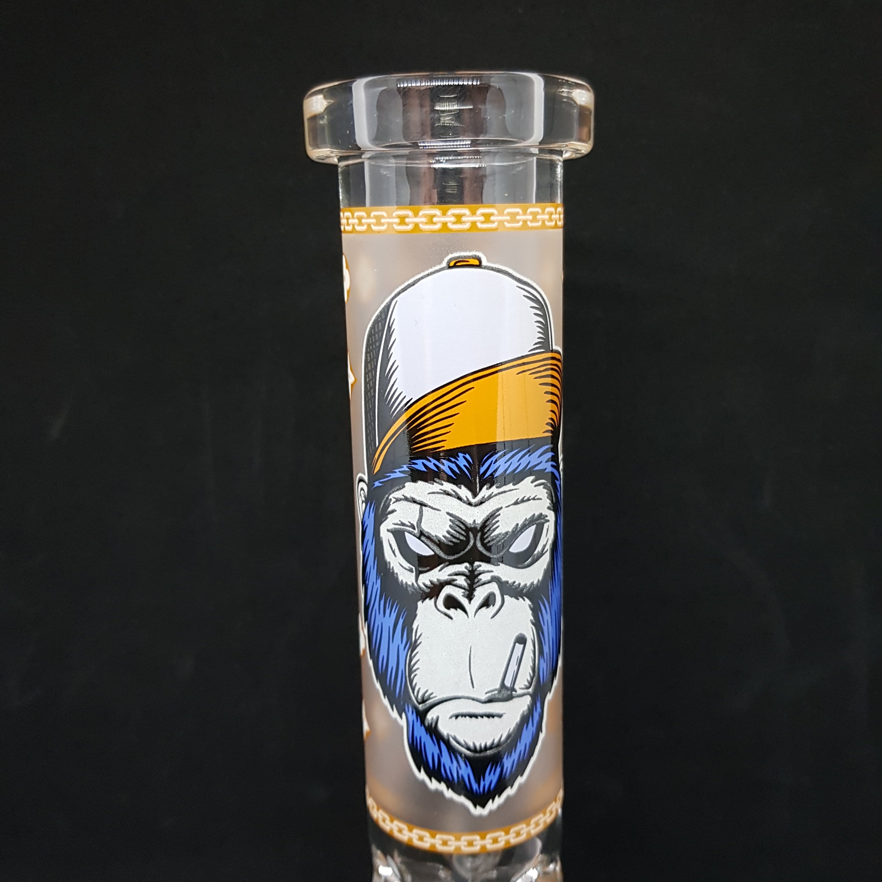 Smokin Gorilla -  Beaker Style Glass Bong 25cmh