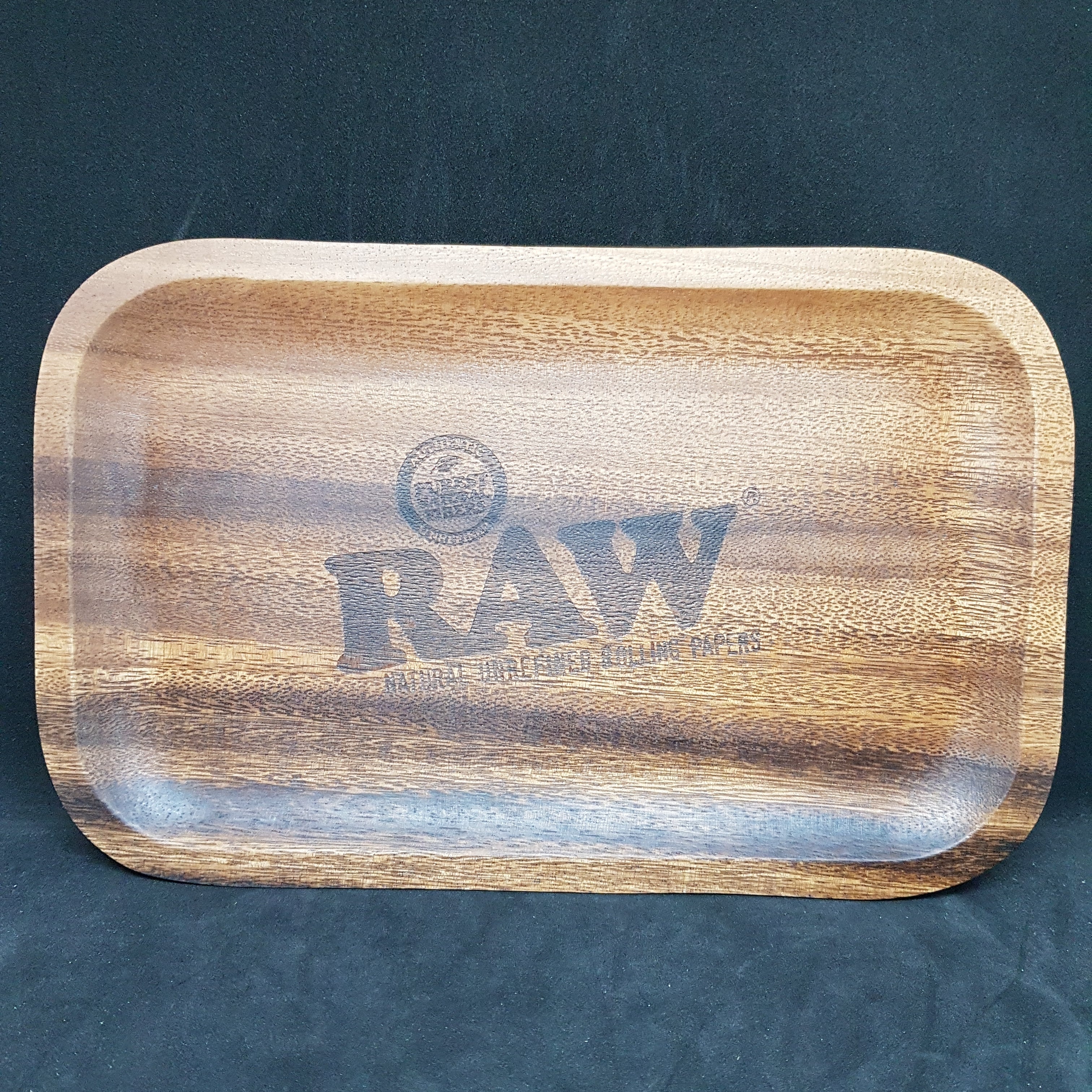 RAW Wooden Rolling Tray with Carry Pouch - Small