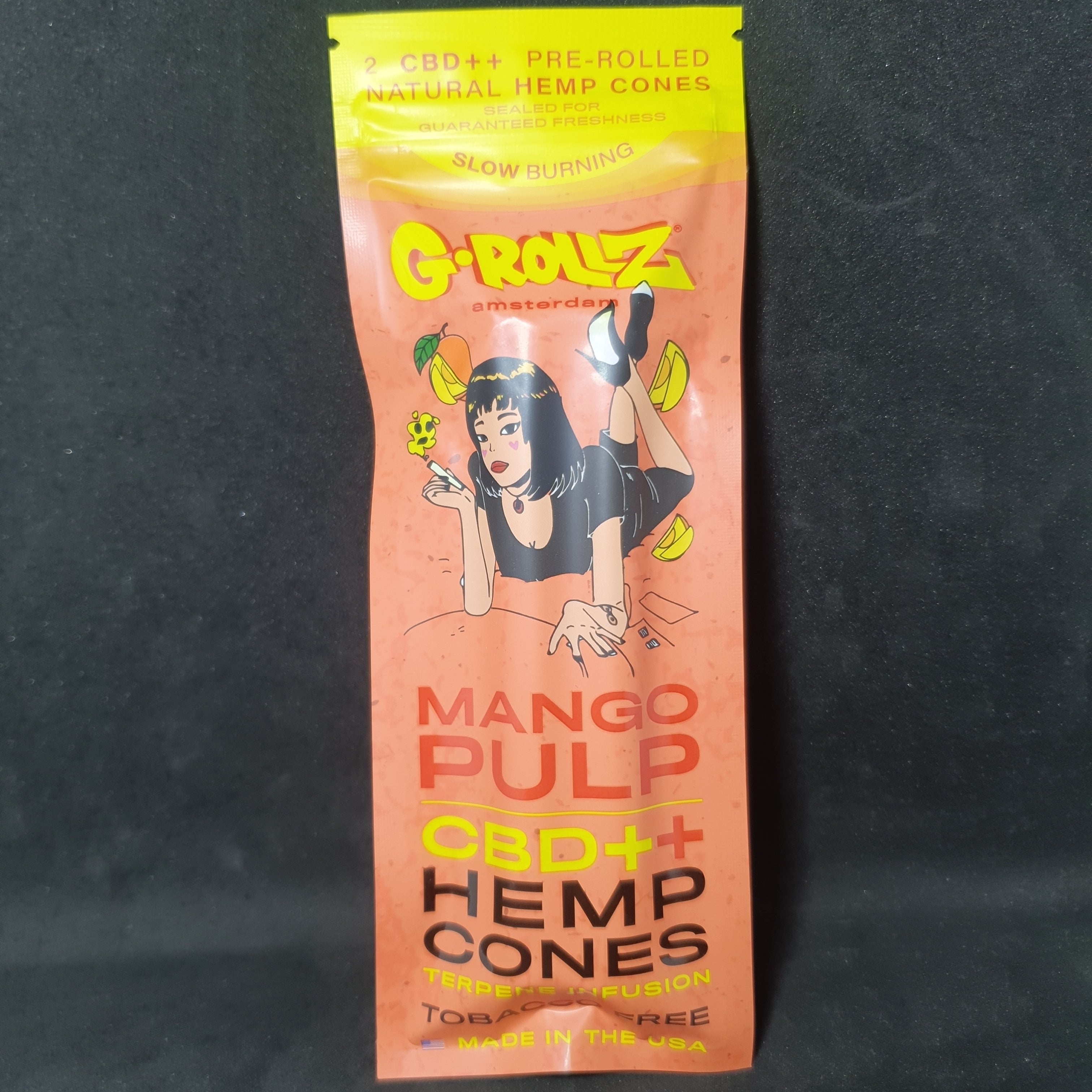 G-Rollz - Terpene Infused Pre-Rolled Blunt Cones - Mango Pulp