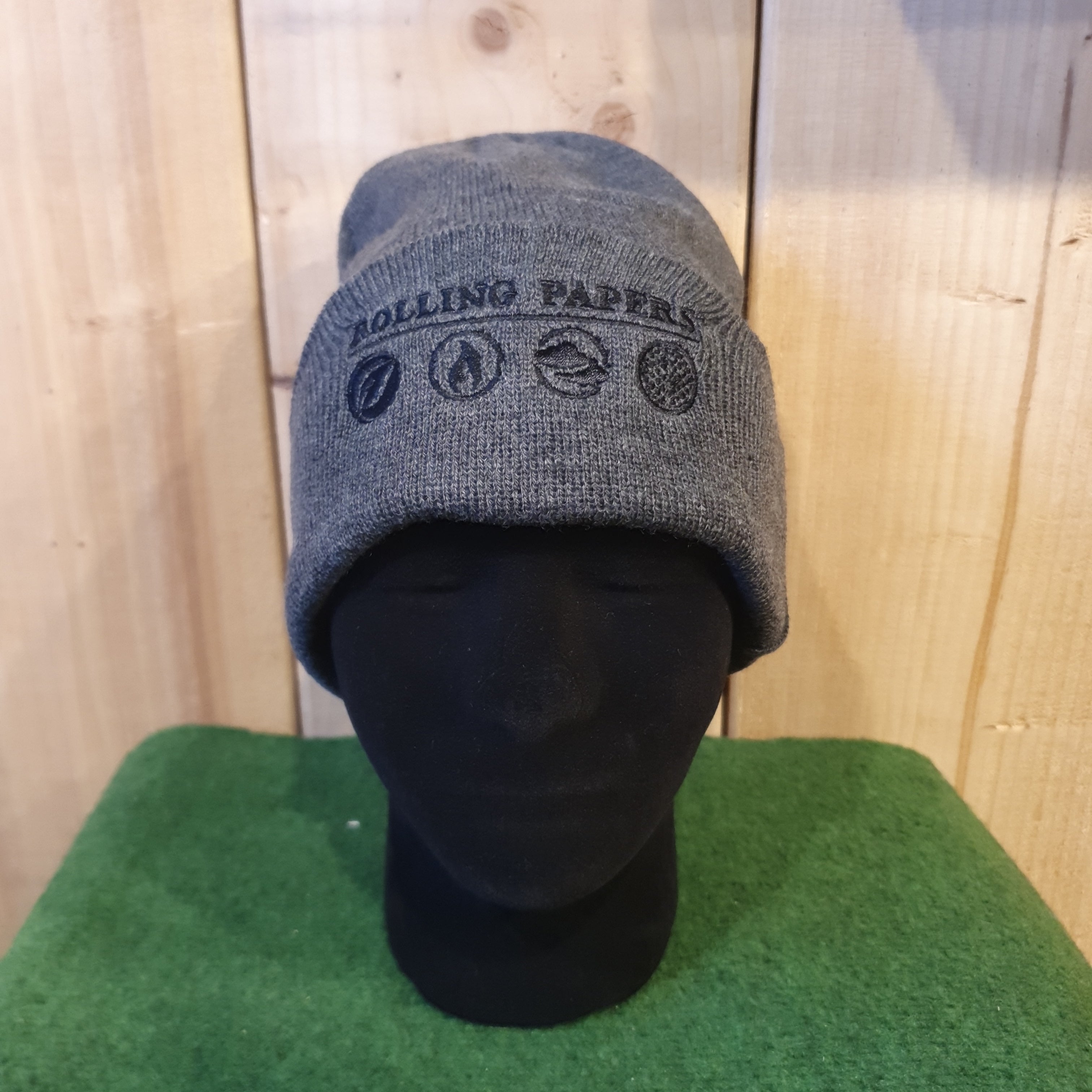 RAW  Rolling Papers Beanie Hat - Grey