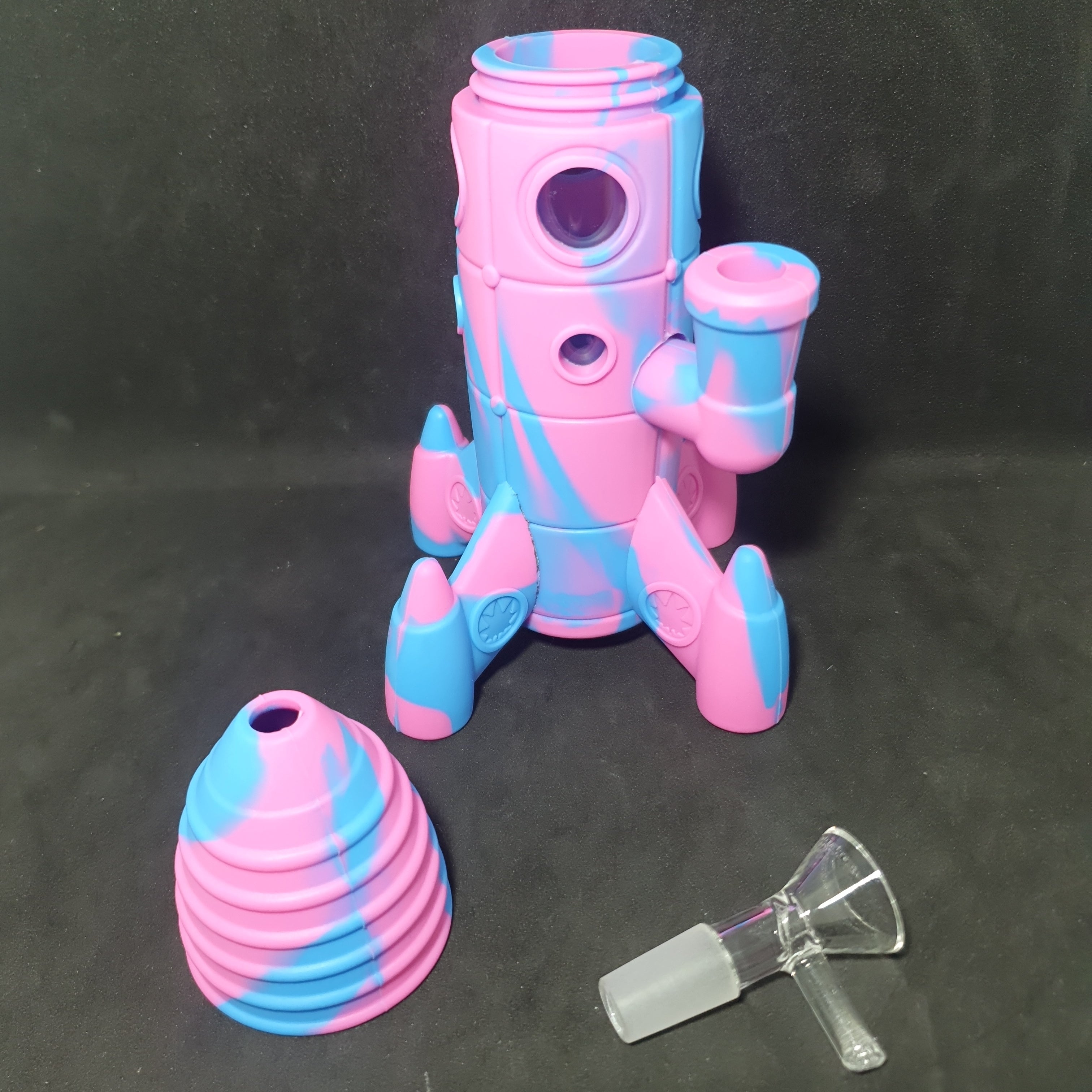 Rocket Shaped Silicone Bong - 200mm