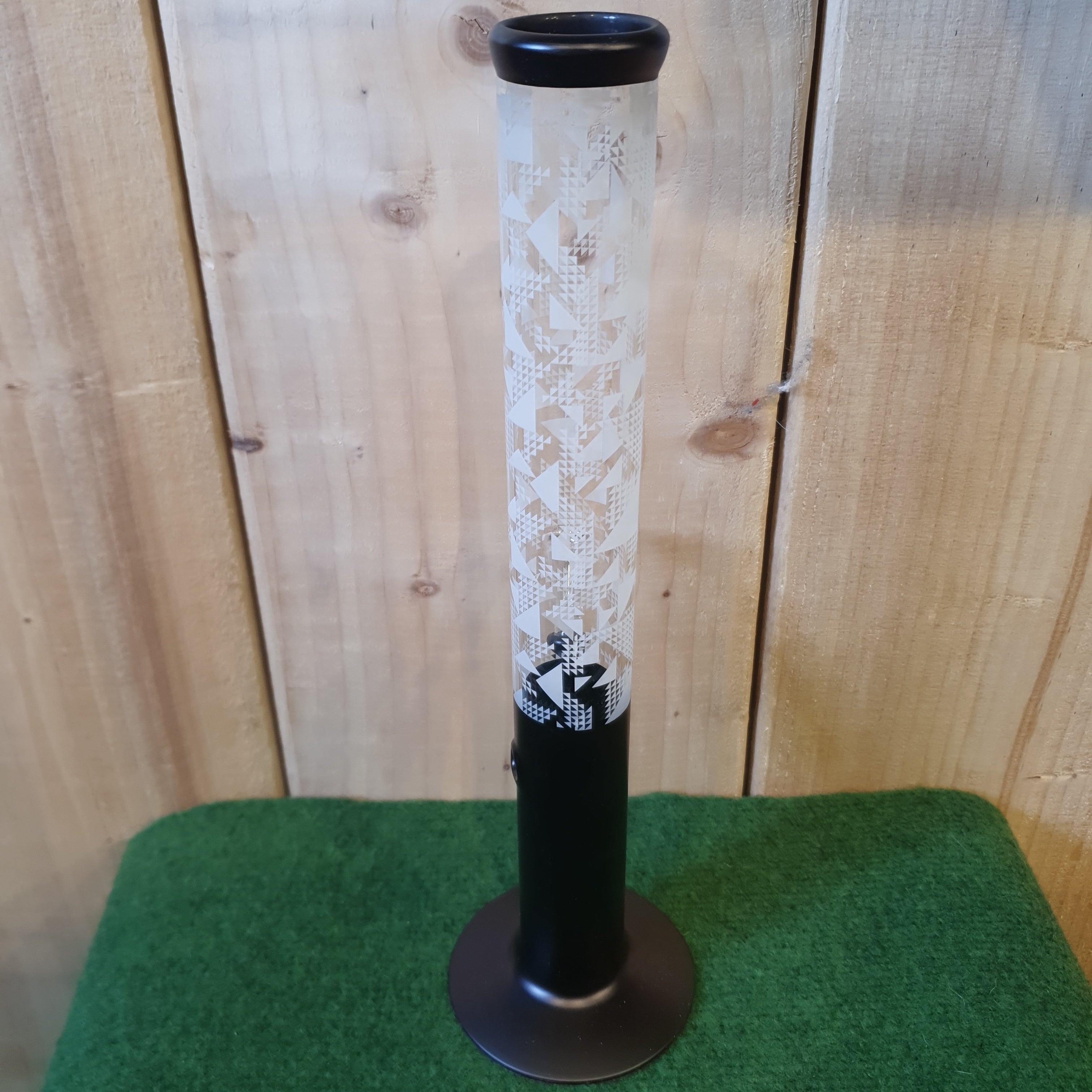 Black Glass Bong - H: 43cm