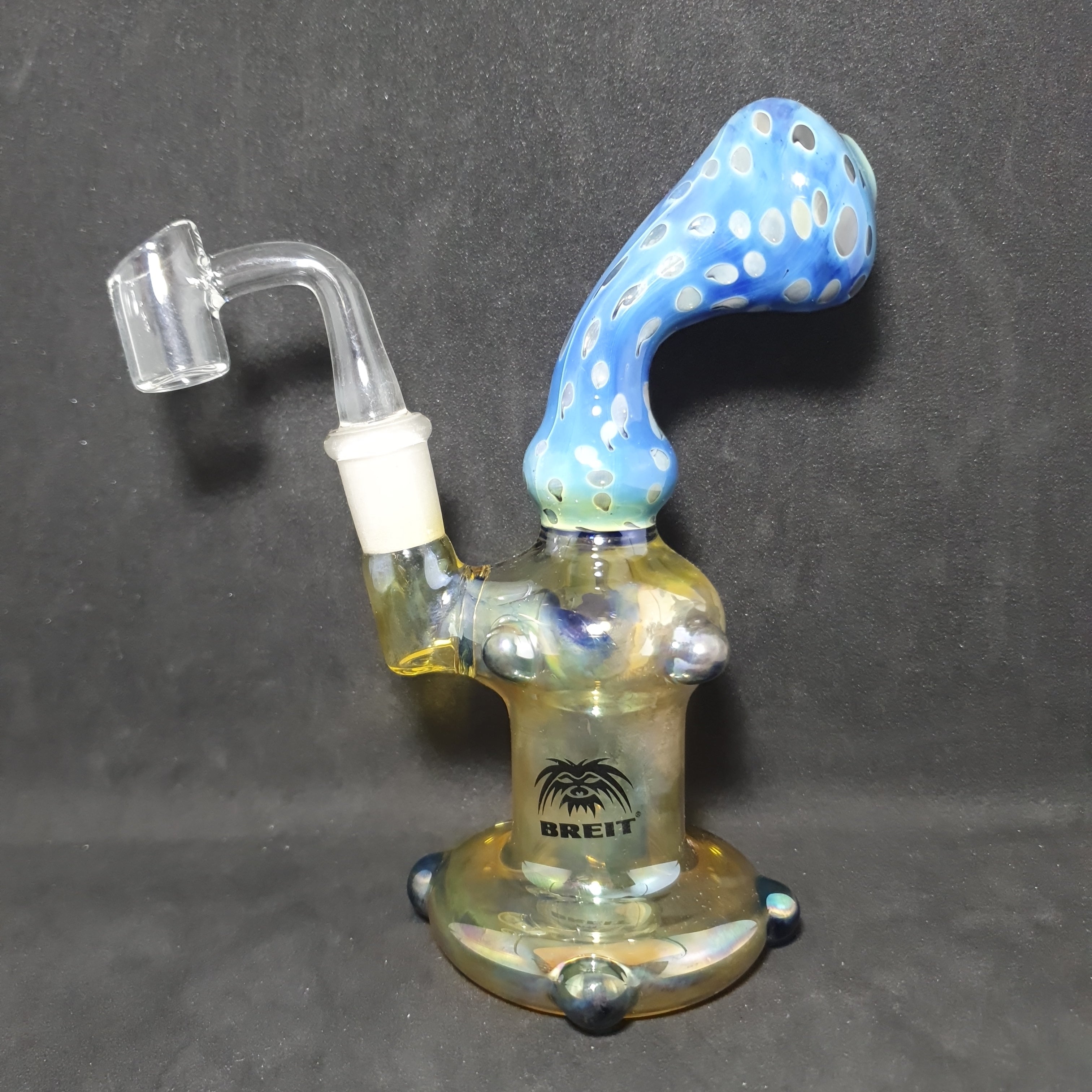 Breit - Glass Dab Rig - H170mm - Blue/Yellow