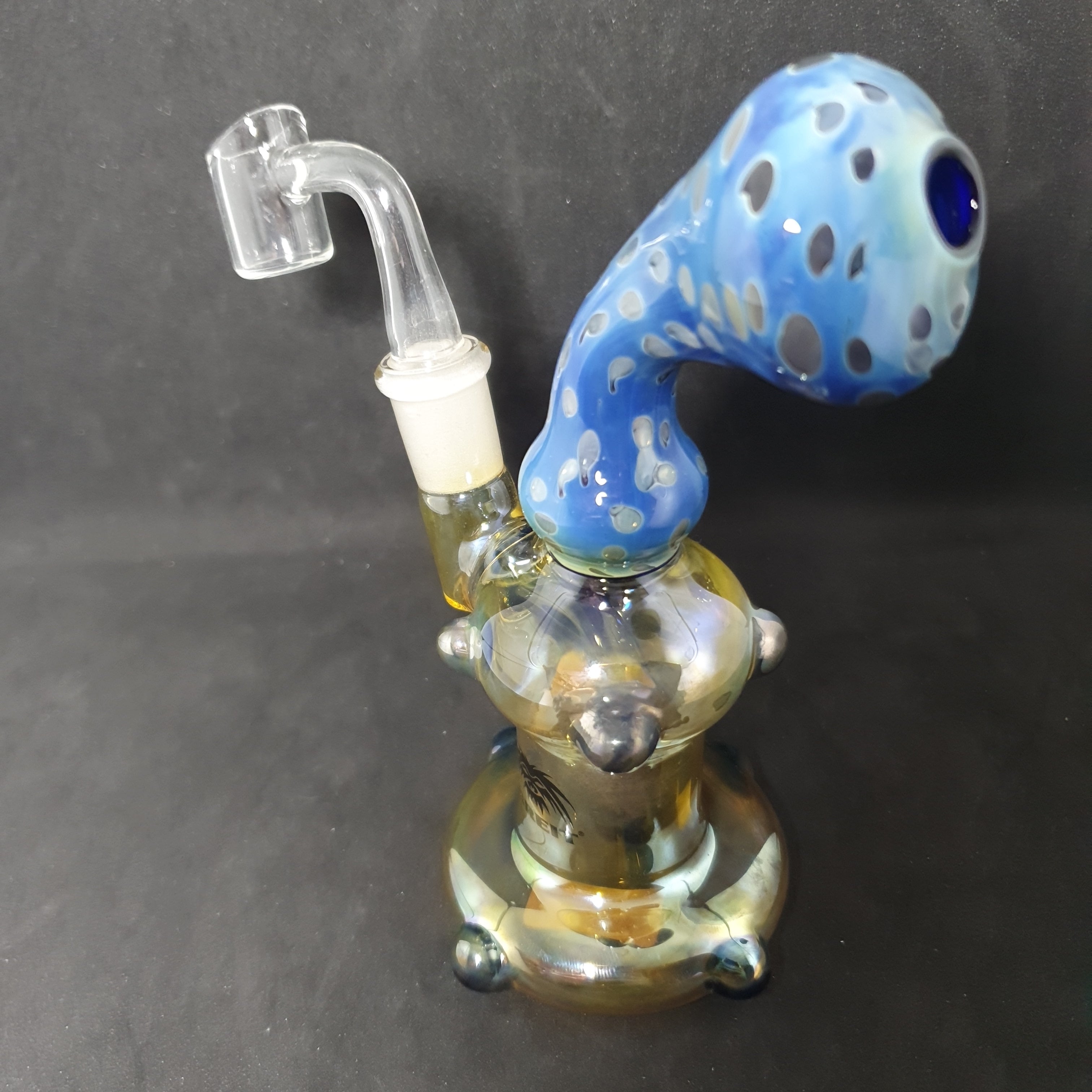 Breit - Glass Dab Rig - H170mm - Blue/Yellow