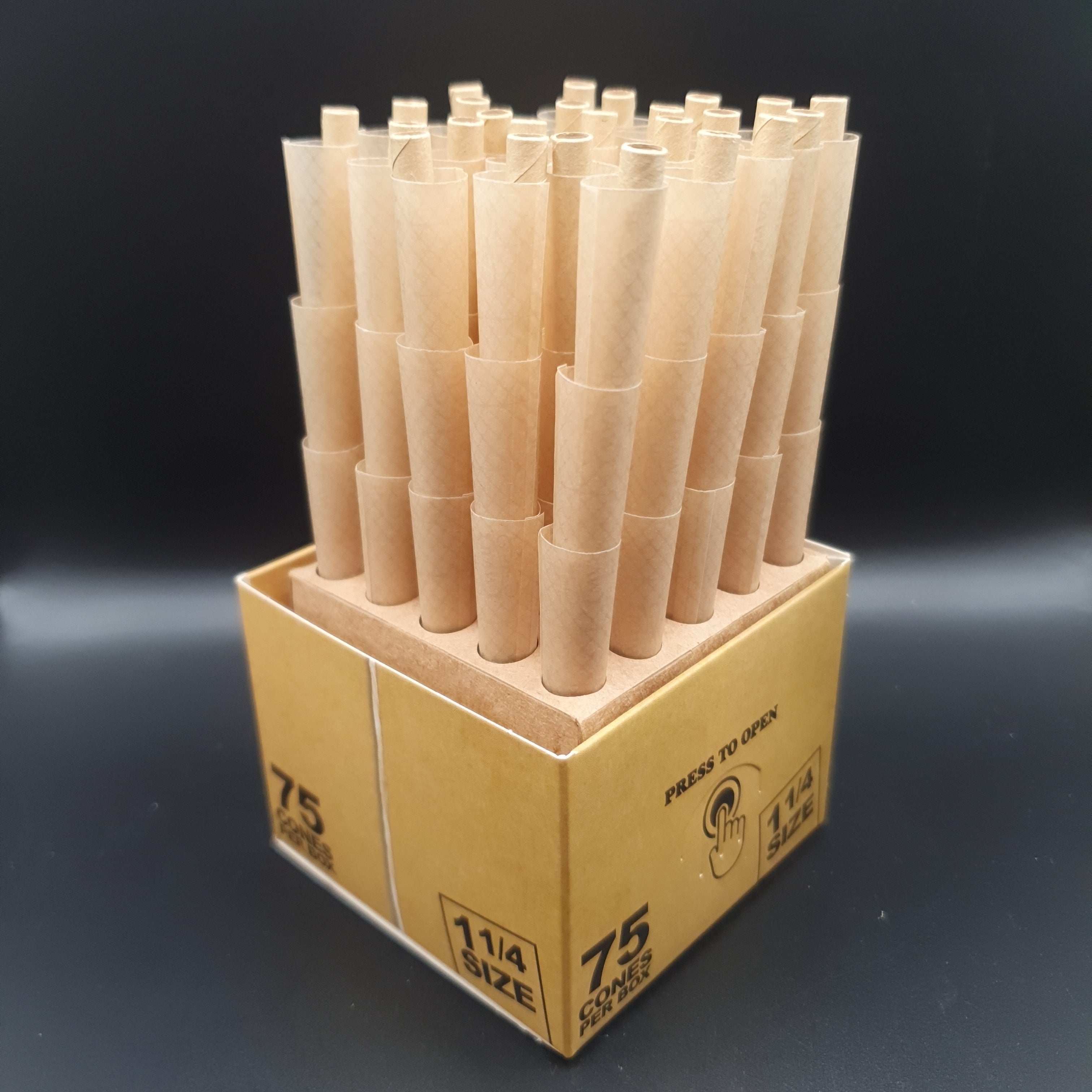 RAW Classic 1 1/4 Cones - 75 Pack