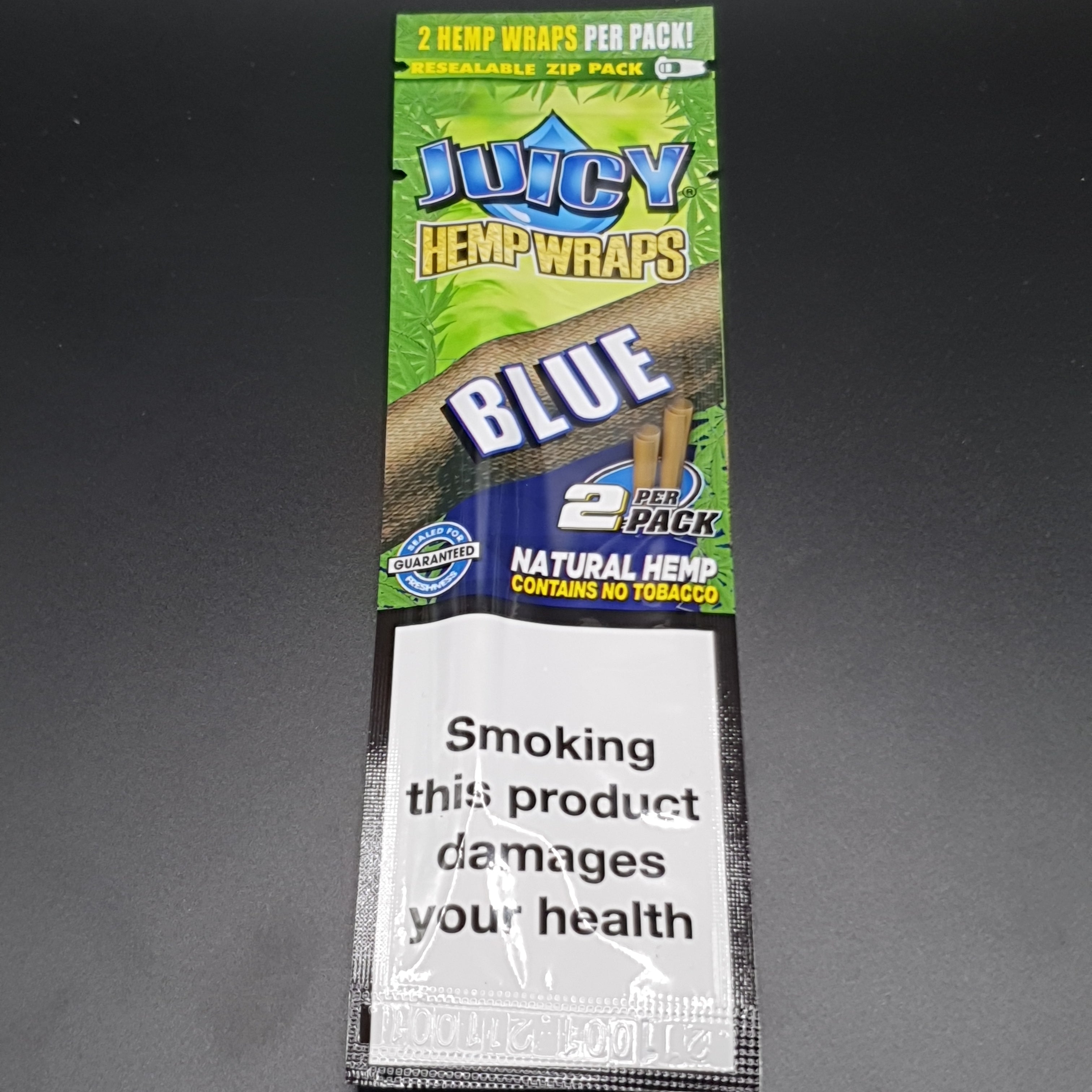 Juicy Jay's Hemp Wraps - 2 Pack - Blue