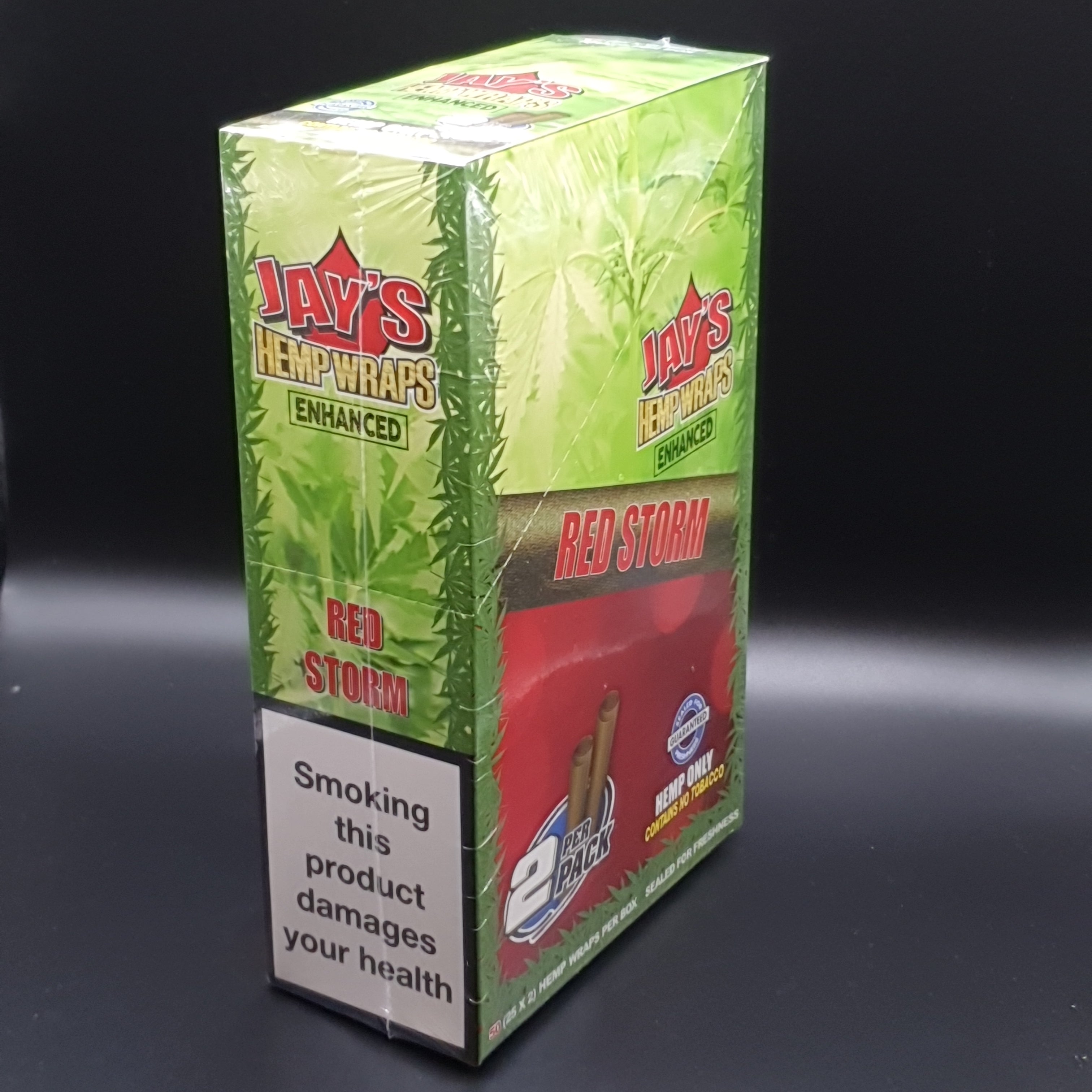 Juicy Jay's Terpene Enhanced Hemp Wraps - 2 Pack - Red Storm