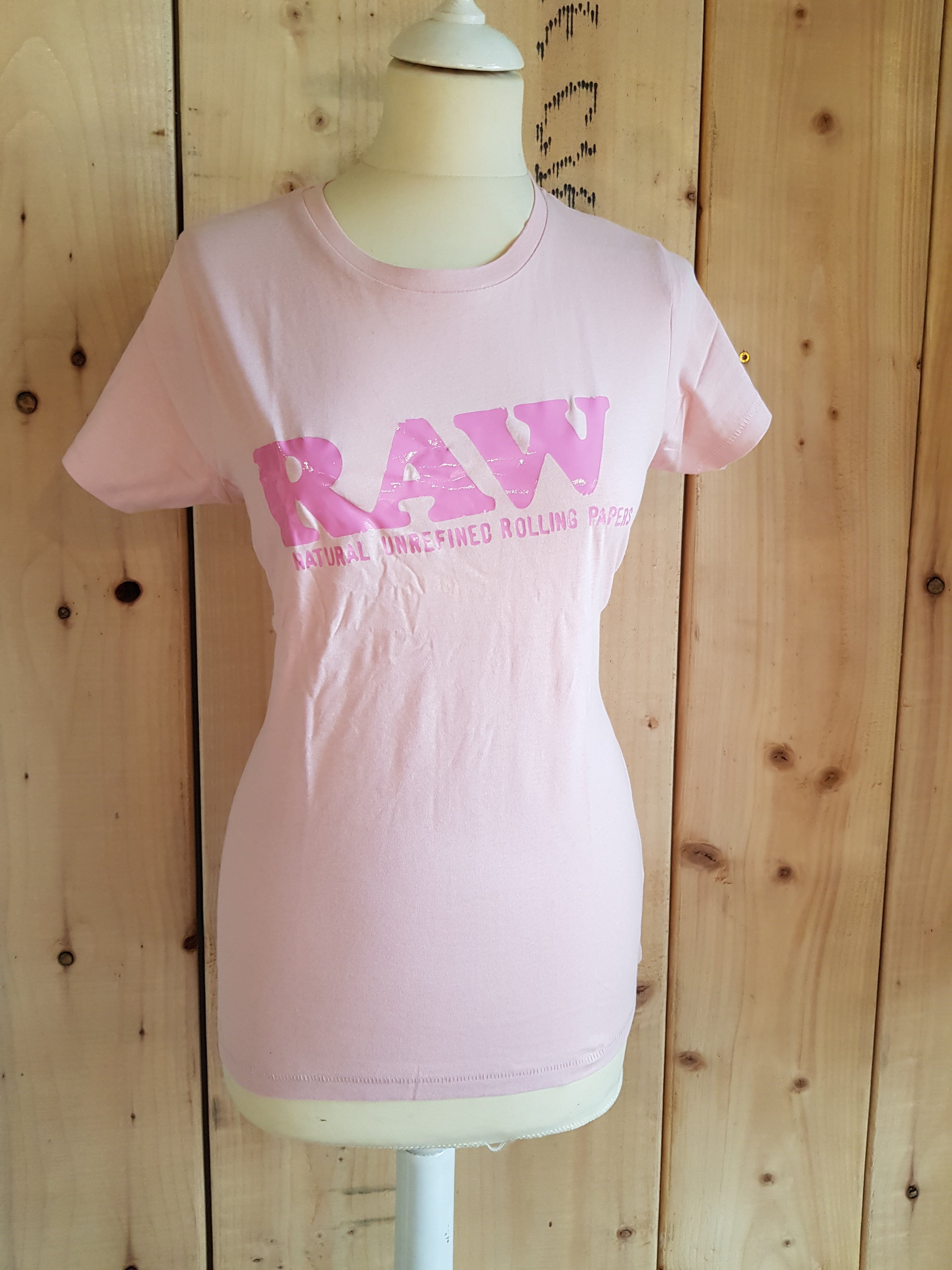 RAW Rolling Papers Pink on Pink T-shirt