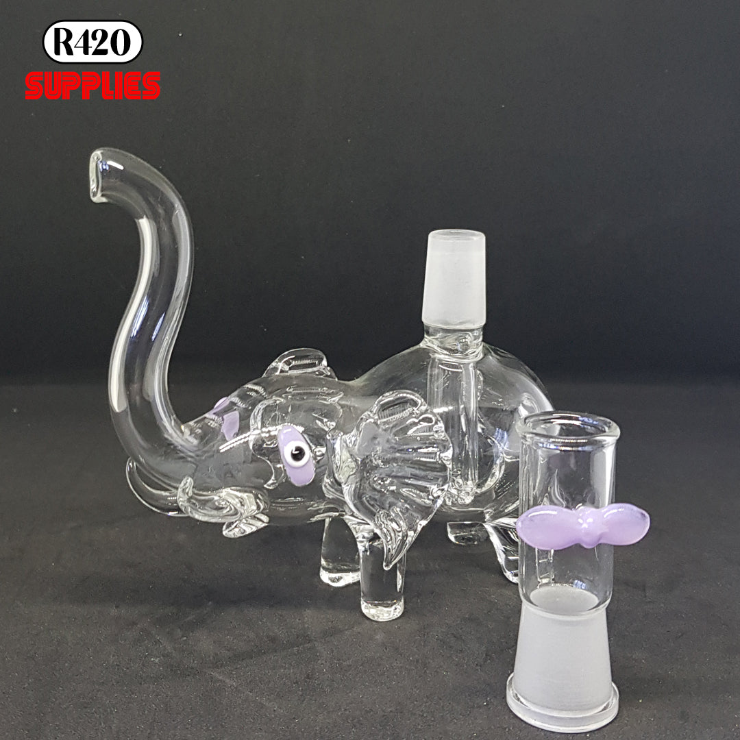 Atomik Glass Elephant Bong - 16cm